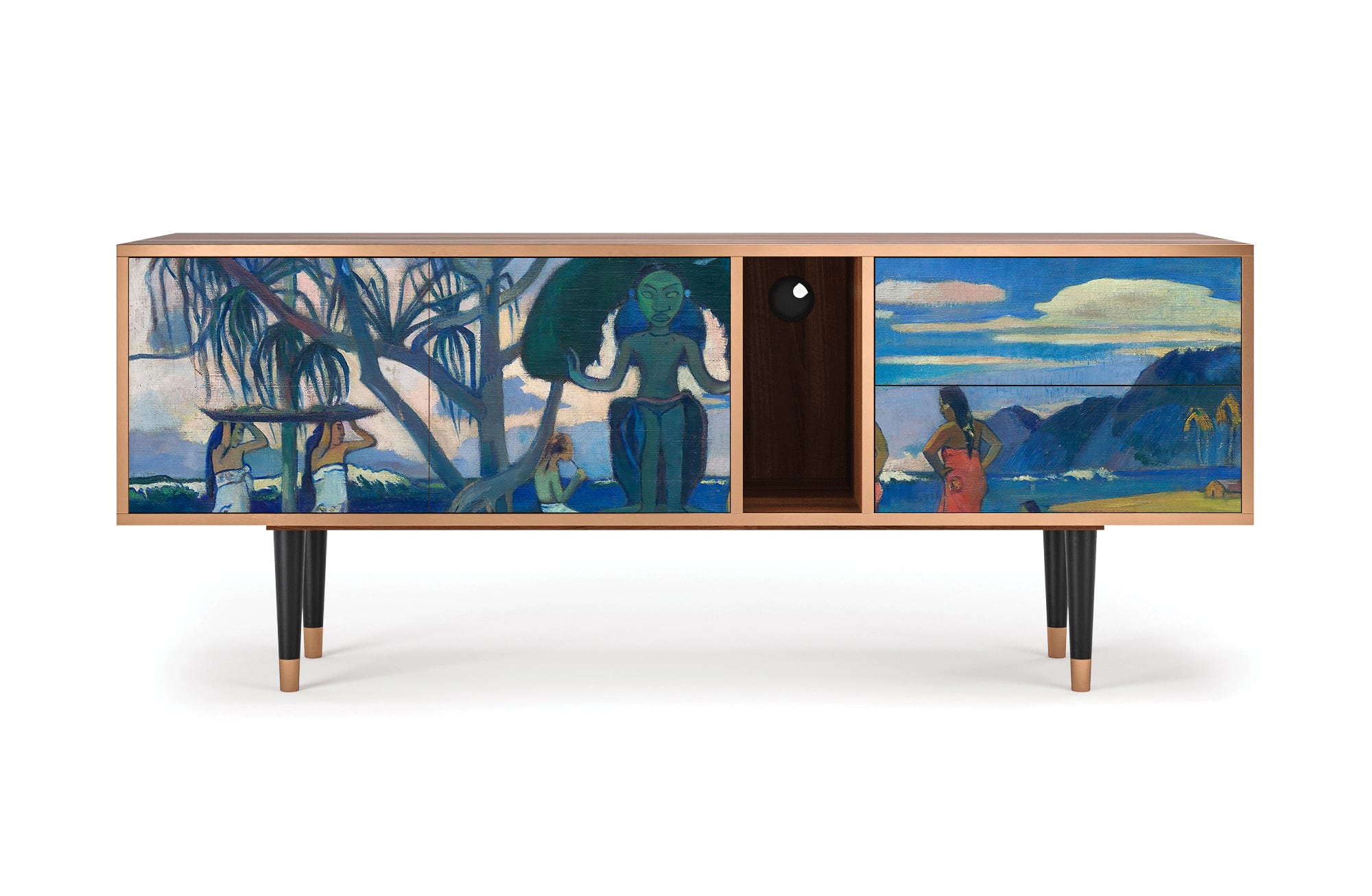 Meuble TV  multicolore 2 tiroirs et 2 portes L 170 cm