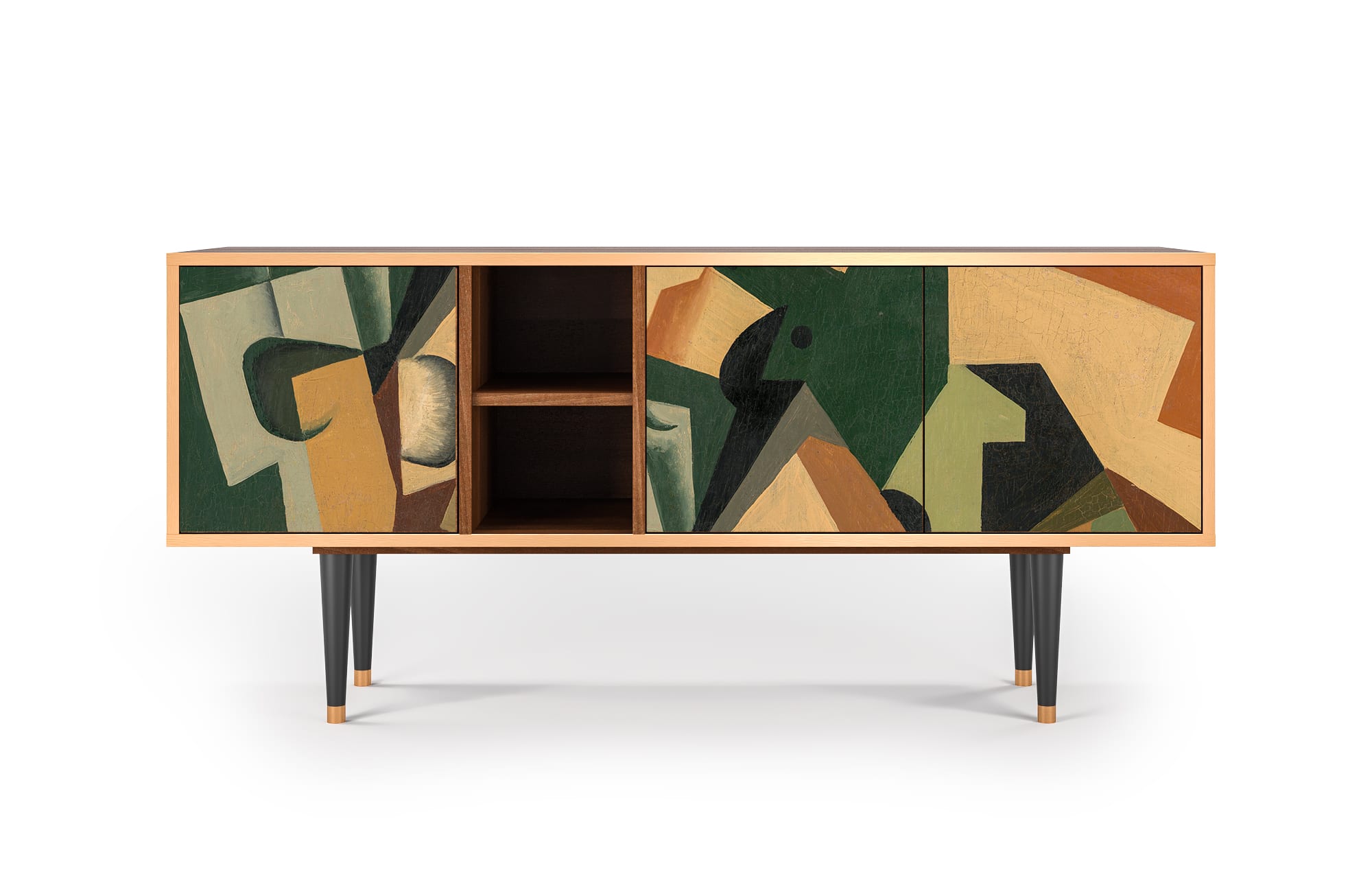 Meuble TV  multicolore 3 tiroirs L 150 cm