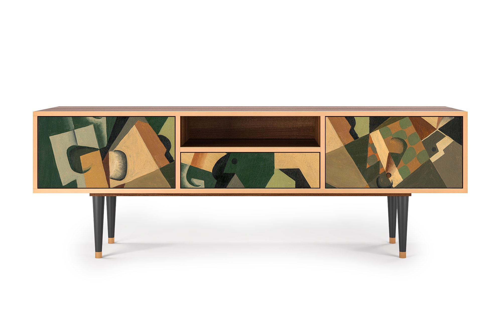 Meuble TV  multicolore 1 tiroir et 2 portes L 170 cm