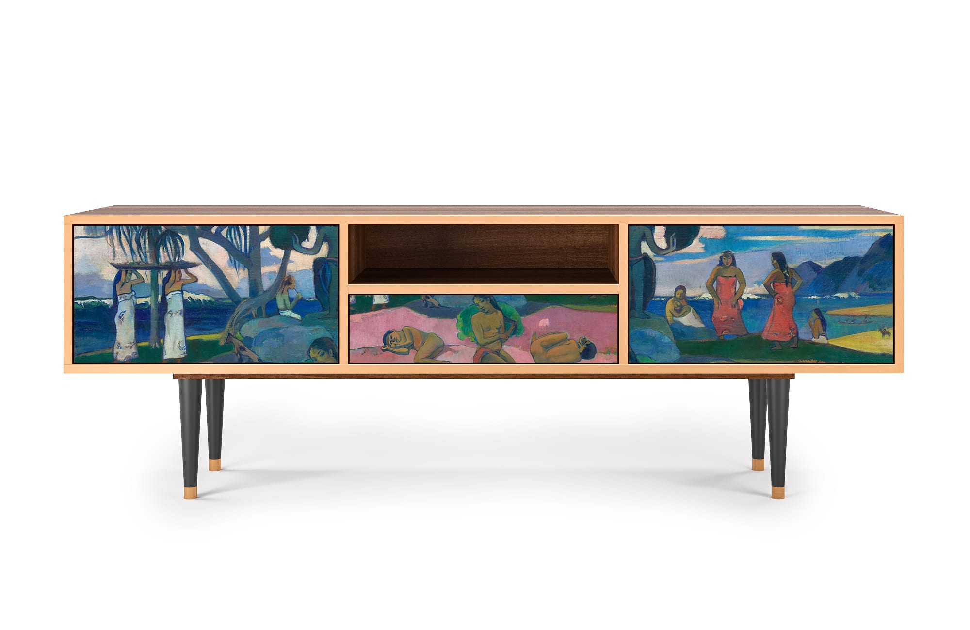 Meuble TV  multicolore 1 tiroir et 2 portes L 170 cm