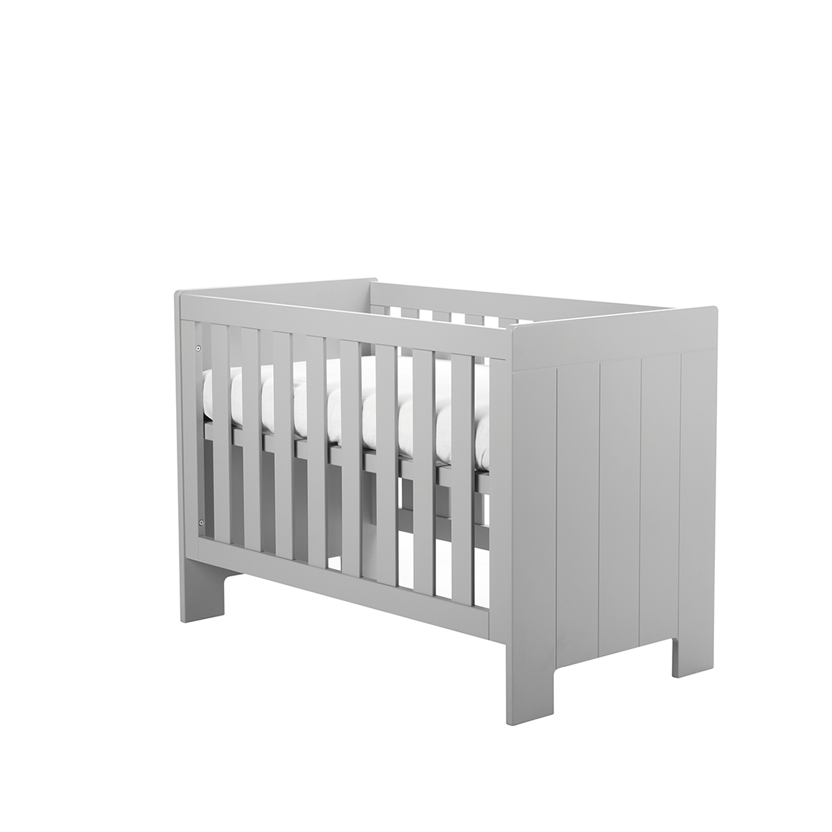 Chambre bébé : Duo - Lit bébé 60x120 commode gris (Pinio) - Image 1