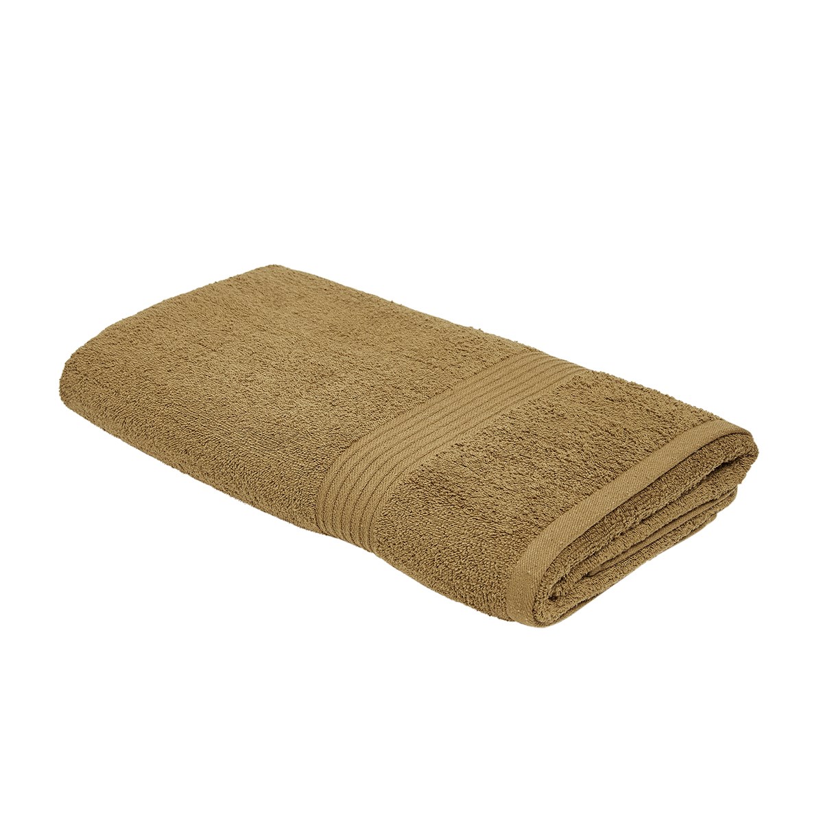 drap de bain uni en coton bronze 70x130