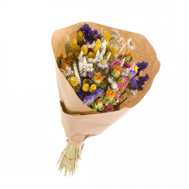 Bouquet de fleurs séchées mix couleurs XL