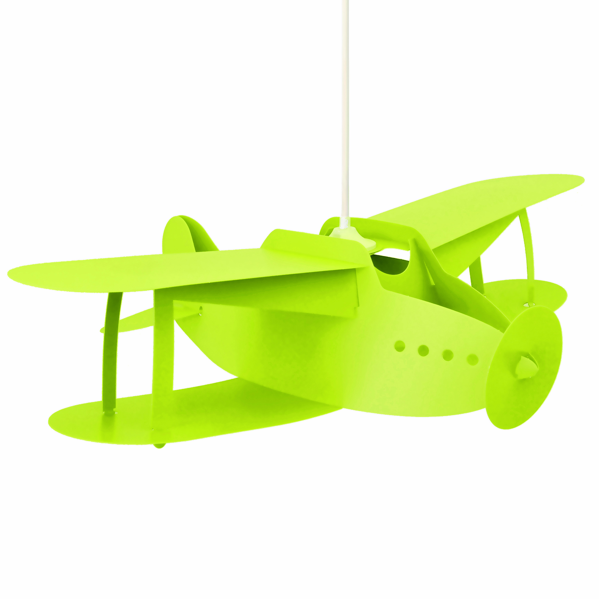 suspension enfants avion vert 50cm
