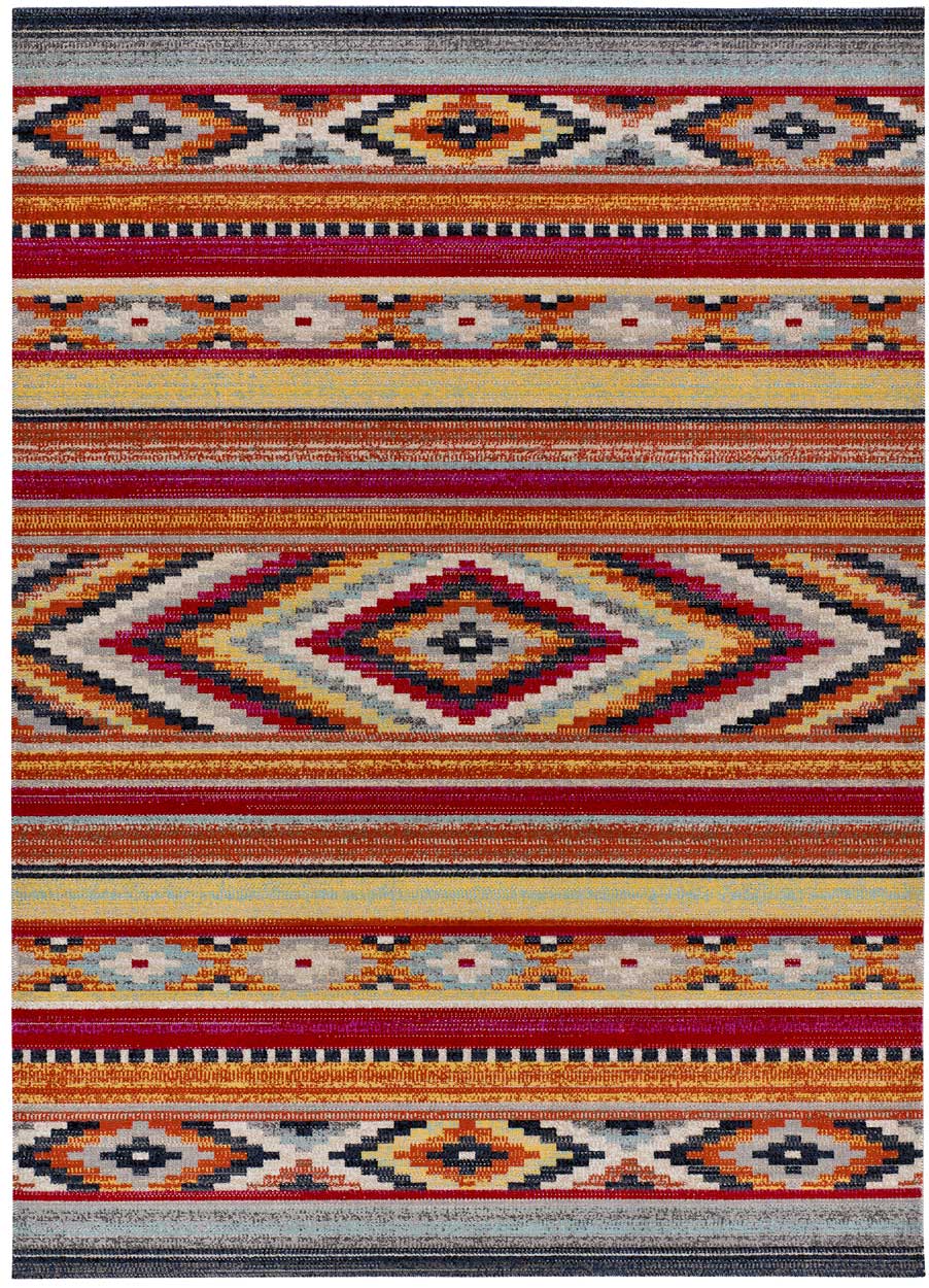 Tapis ethnique multicolore pour l'extérieur/intérieur, 80X150 cm