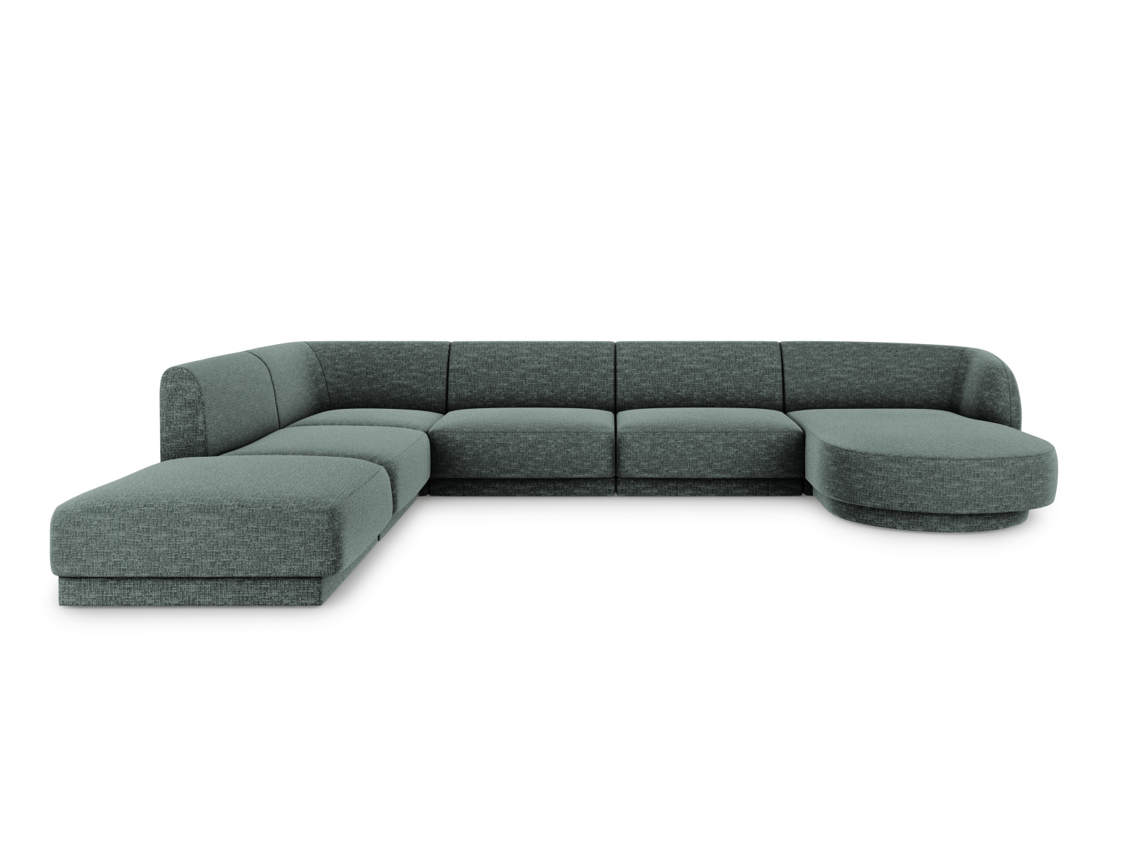 Canapé d'angle 6 places Tissu Moderne Confort Promotion