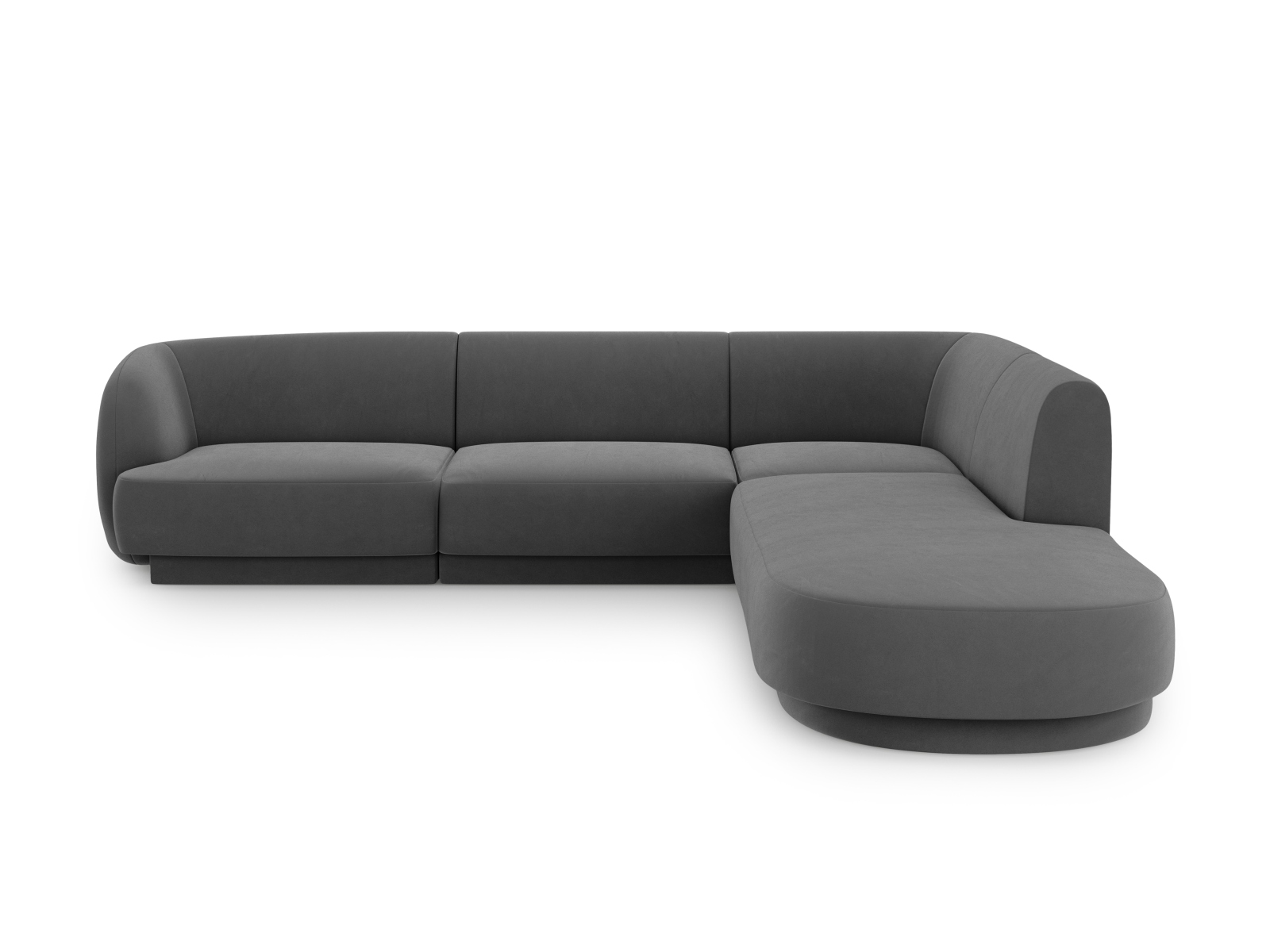 Canapé d'angle 6 places Gris Tissu Moderne Confort Promotion