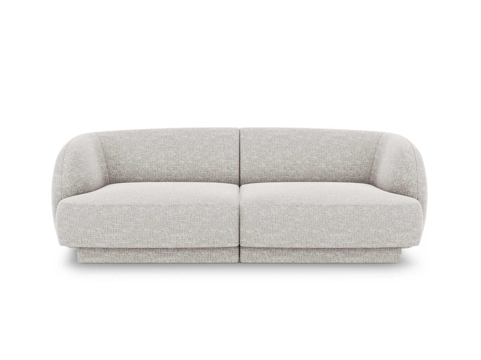 Canapé droit 2 places Gris Tissu Moderne Confort Promotion