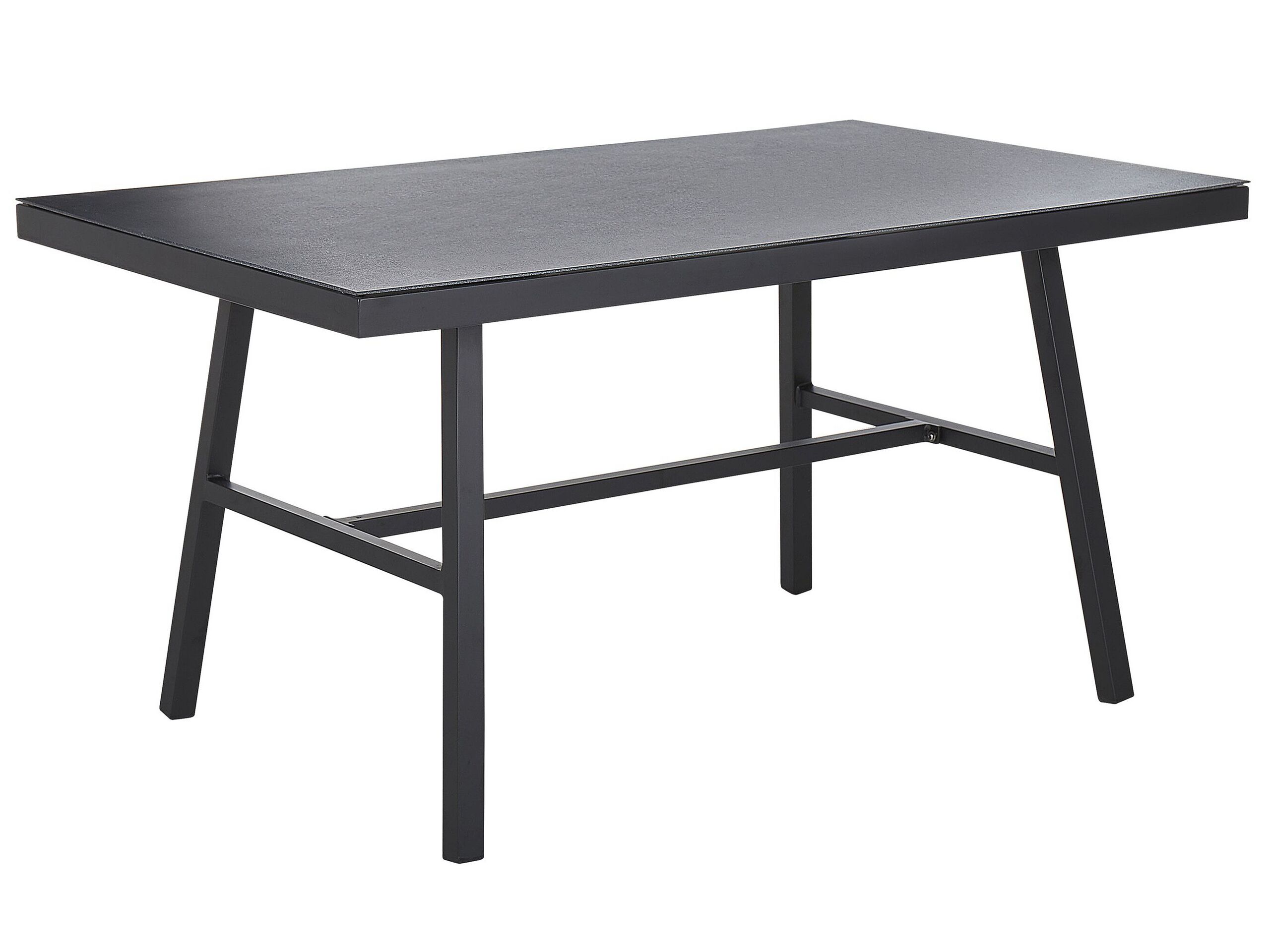 Table de salle à manger 4 personnes en aluminium noir