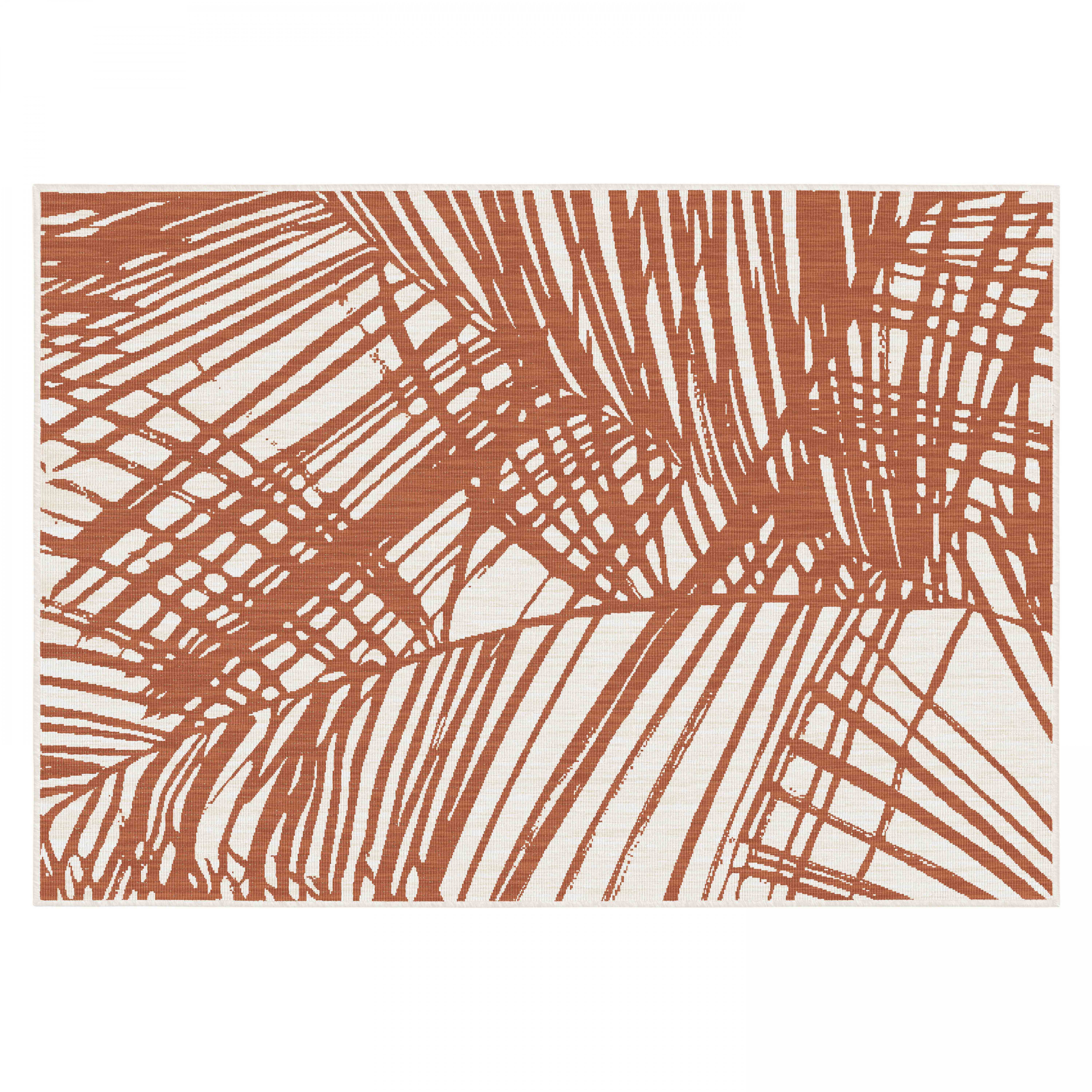 Tapis d'extérieur en polypropylène 160 x 230 cm terracotta
