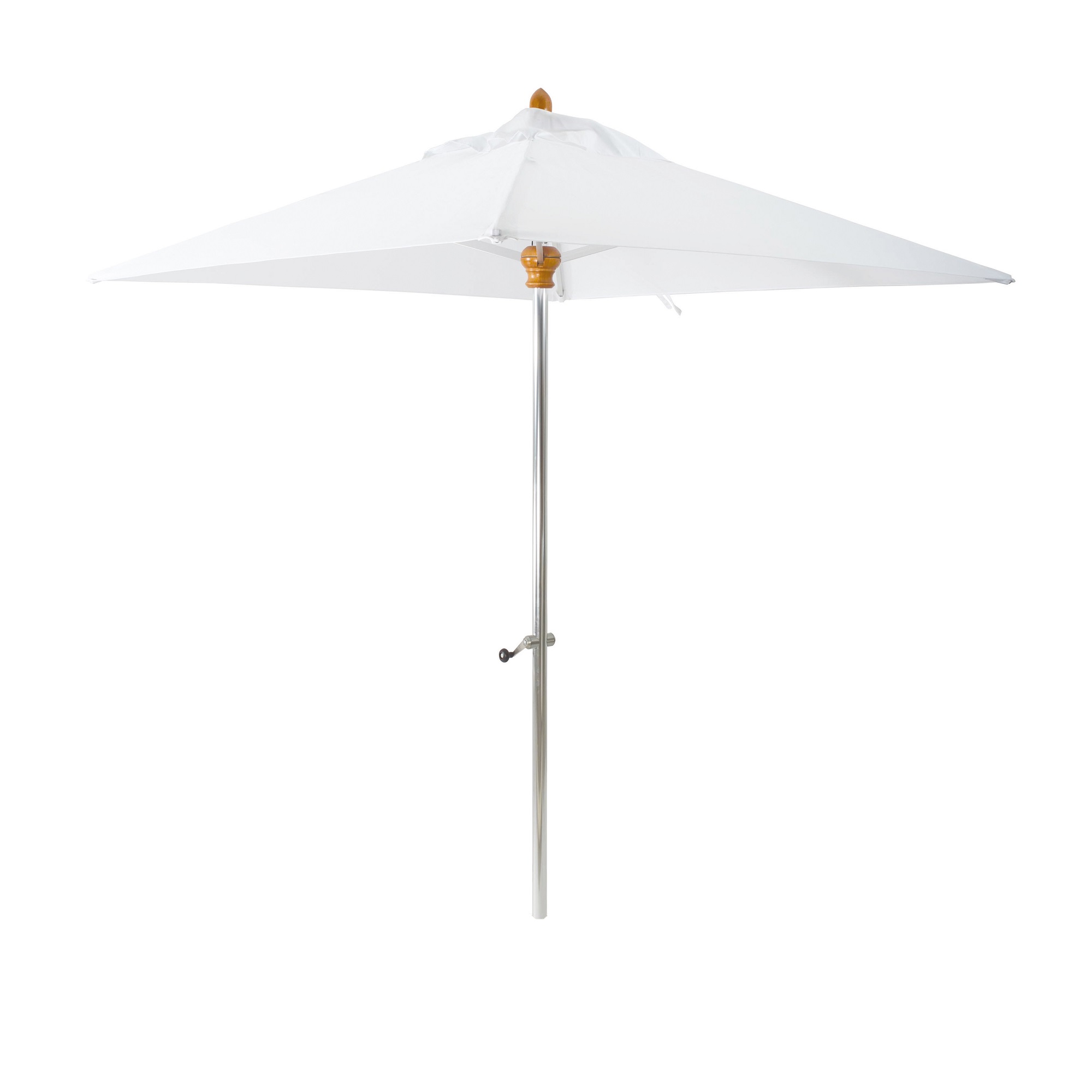 Parasol en aluminium et toile blanc 200cm