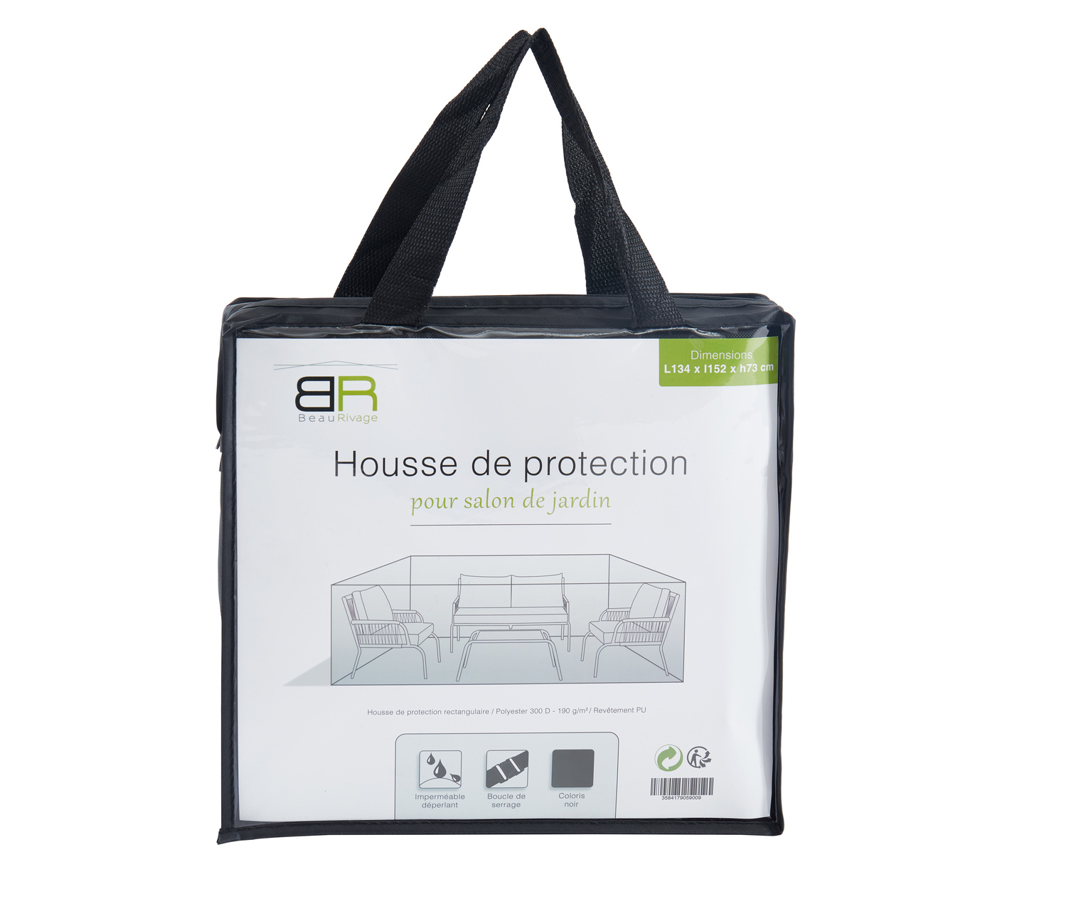 Housse de protection pour salon de jardin 4 places