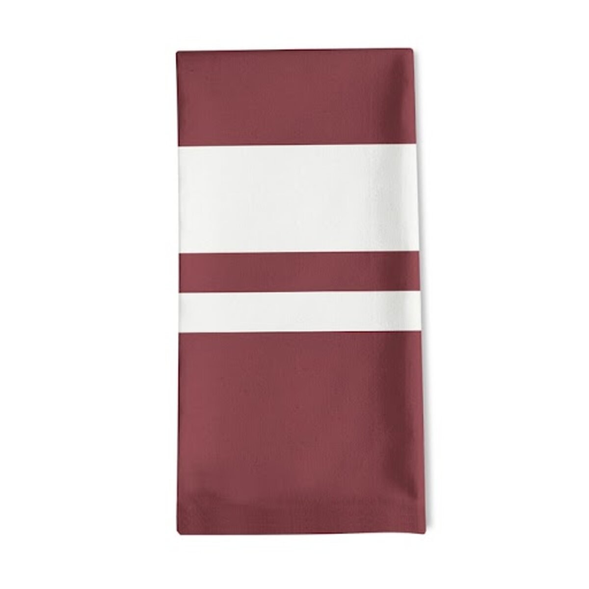 serviette de table satin de coton rouge 50x50 cm