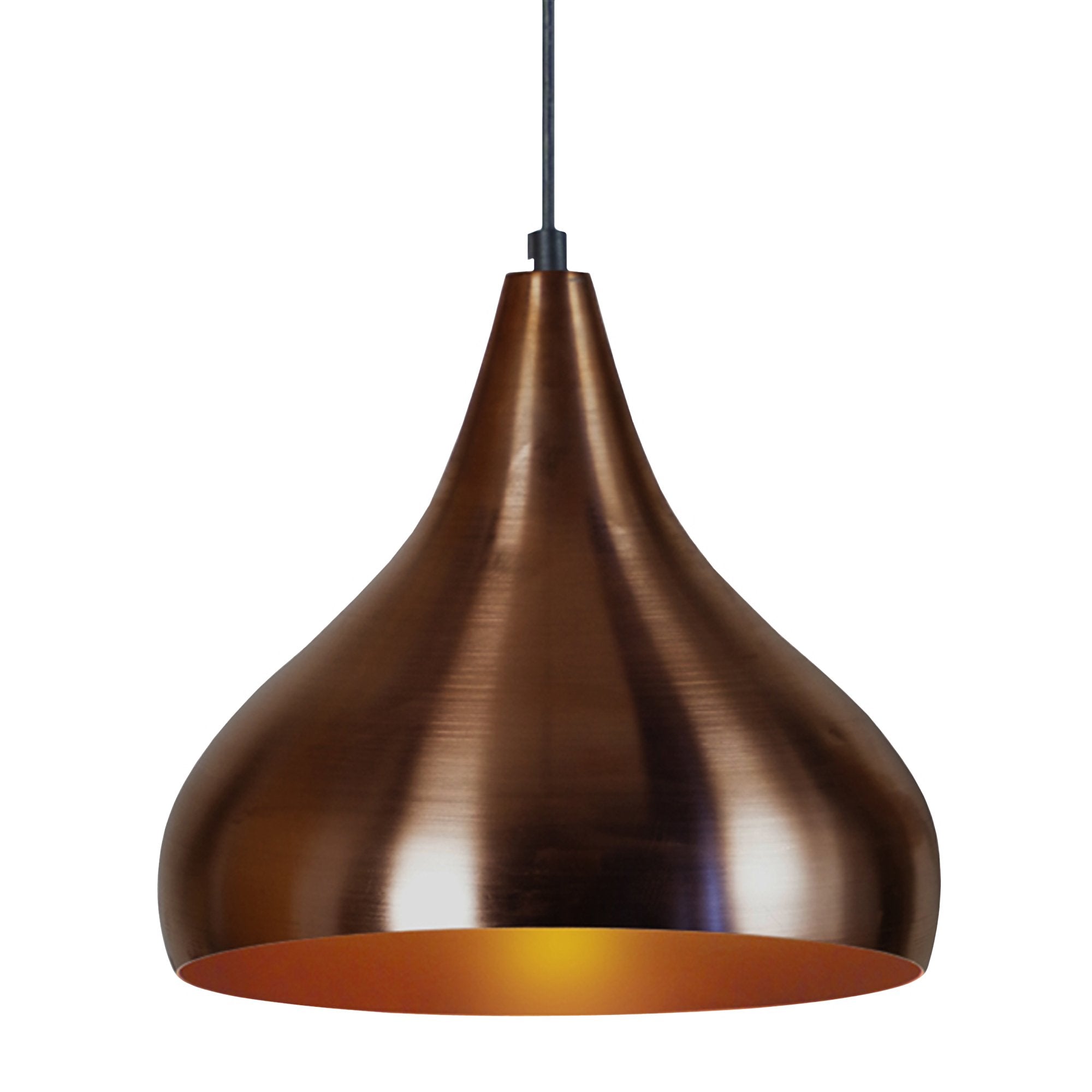 Suspension métal bronze et cuivre