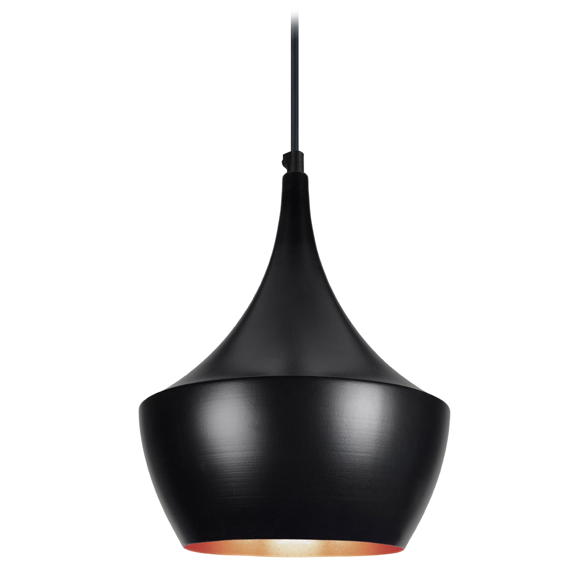 Suspension métal noir et cuivre