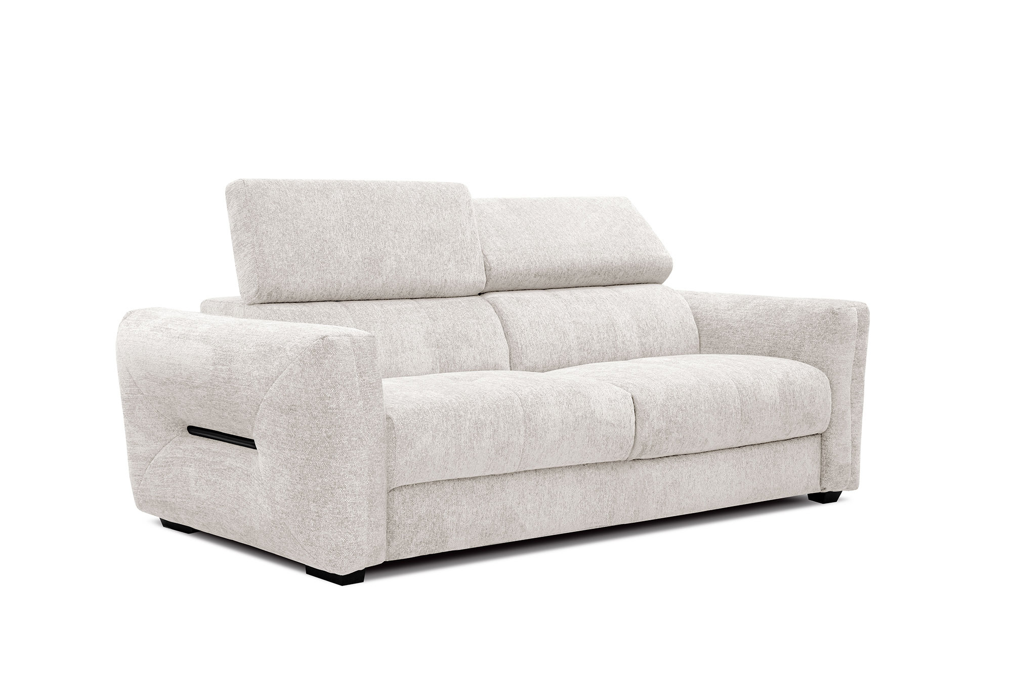 Canapé droit 3 places Beige Tissu Moderne Confort Promotion
