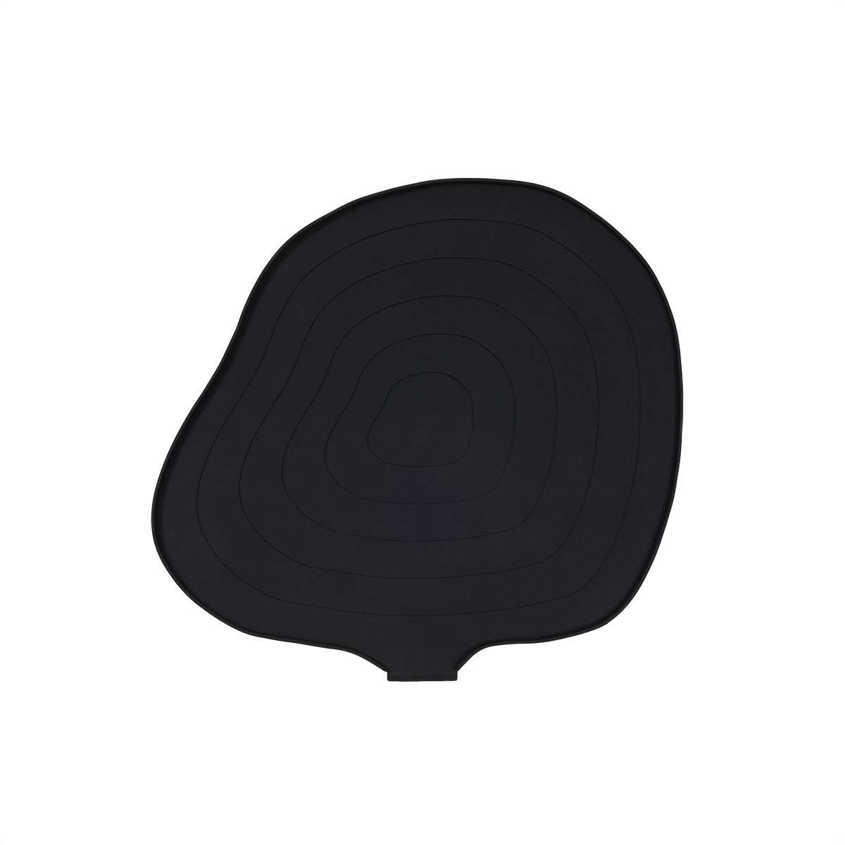 plateau noir en silicone h1,2x43x39,6cm