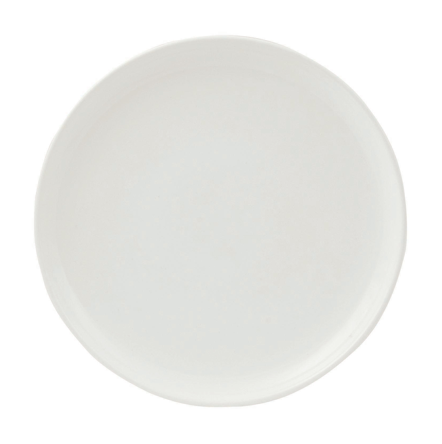 assiette plate 26cm blanc - lot de 4