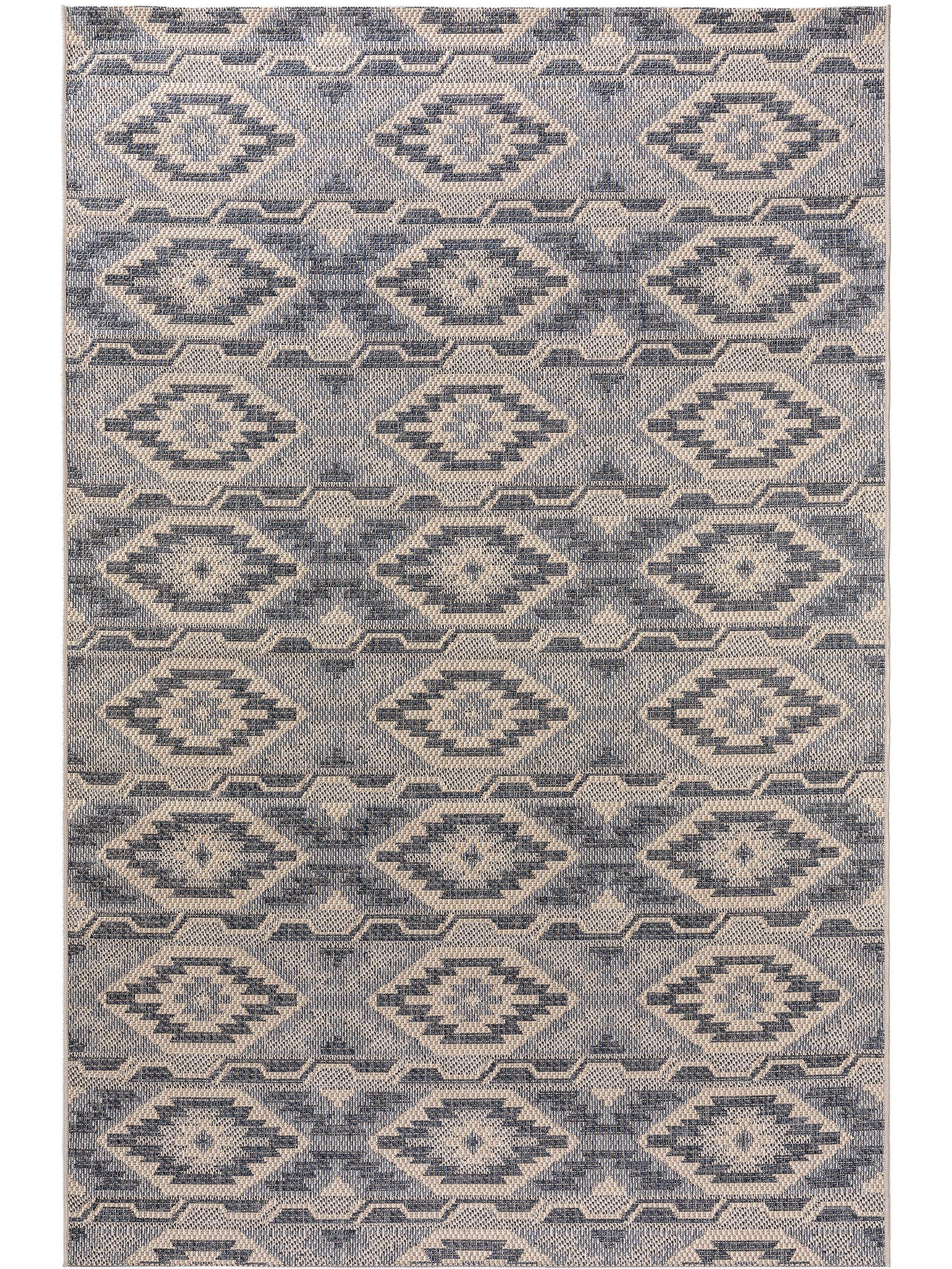 Tapis d'extérieur & intérieur bleu 200x285