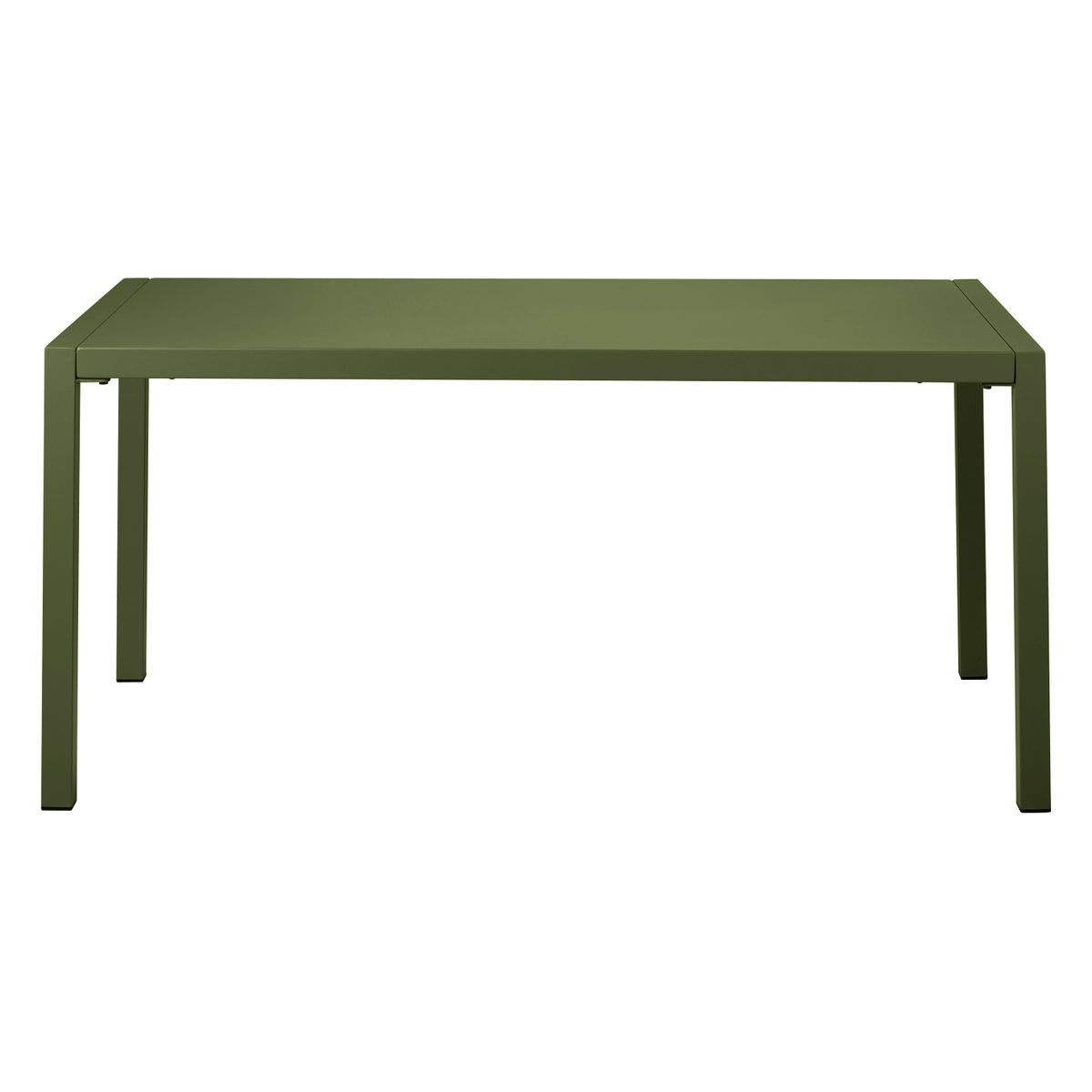 Table de jardin 160cm métal vert foncé