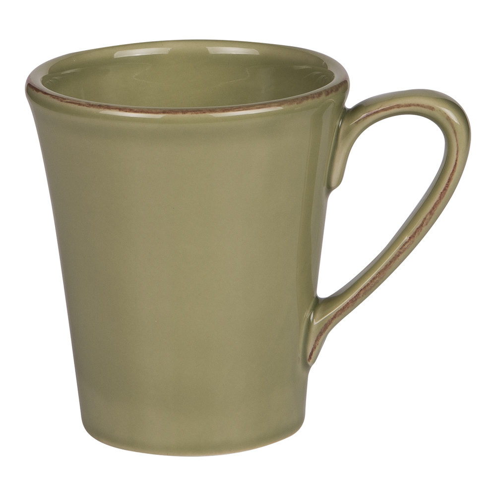 lot de 2 mugs toscane 40 cl   vert en faïence h11.5