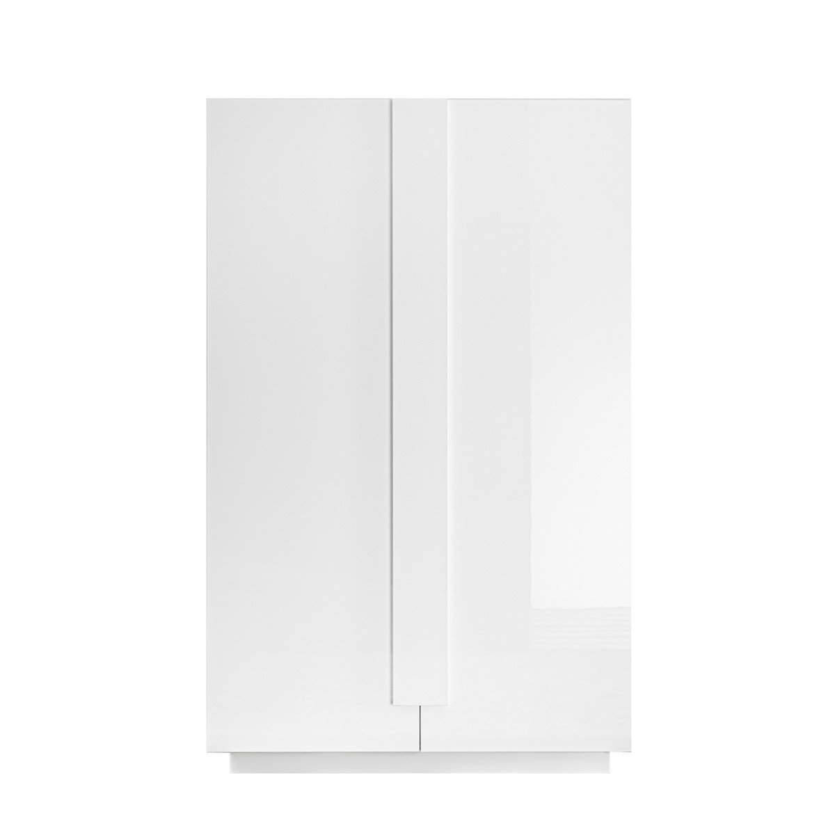 Buffet haut 2 portes et 8 étagères – L182 cm – Blanc