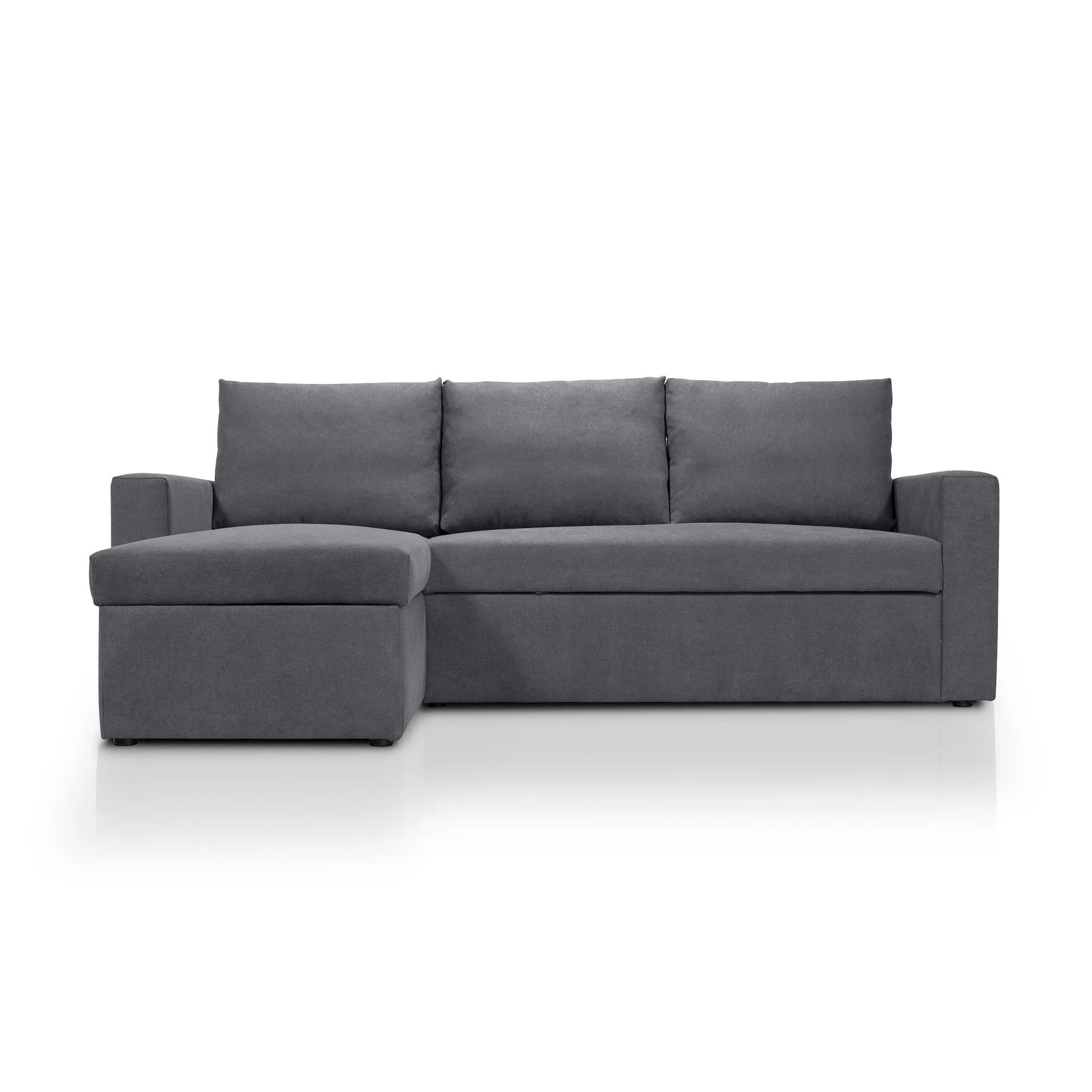 Canapé d'angle 4 places Beige Tissu Moderne Confort Promotion