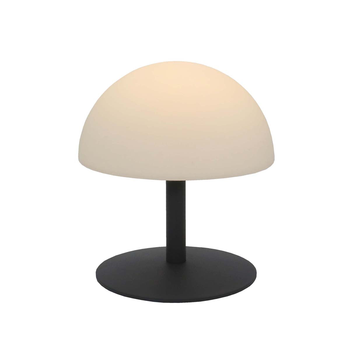 Lampe de table sans fil plastique Gris H20cm