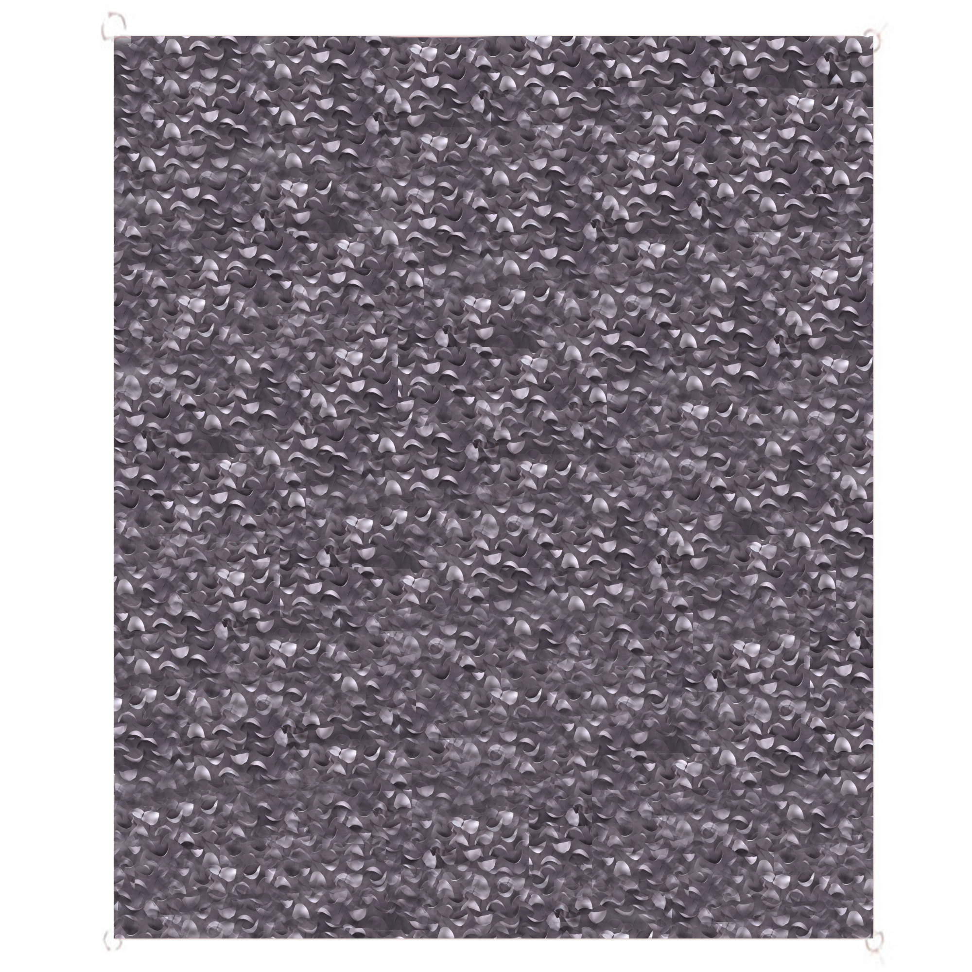 Voile ombrage camouflage rectangulaire gris 200x300cm