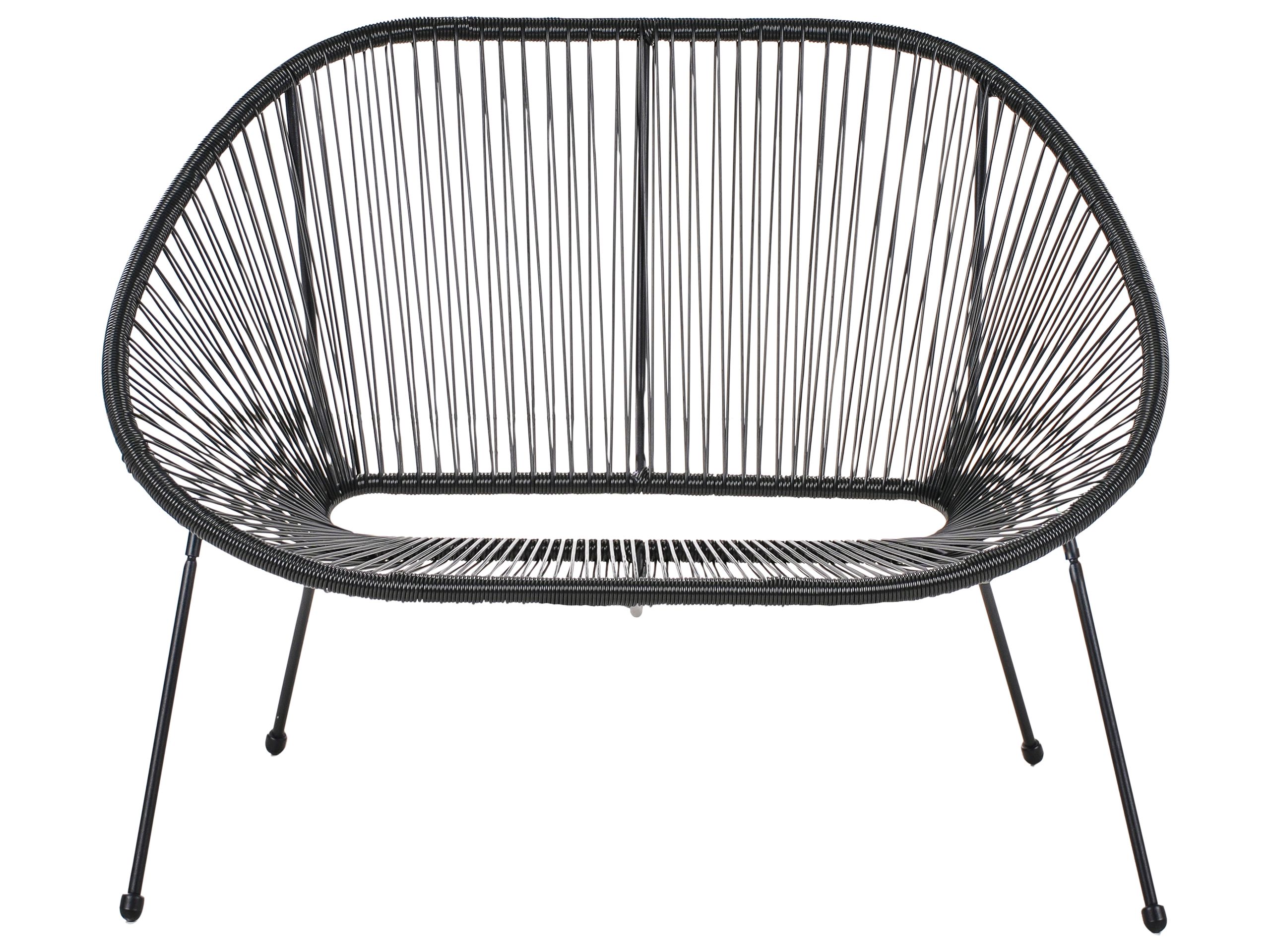 Banc 114 cm Noir