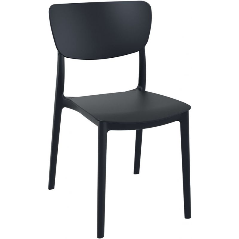 Chaise moderne pour extérieur noir