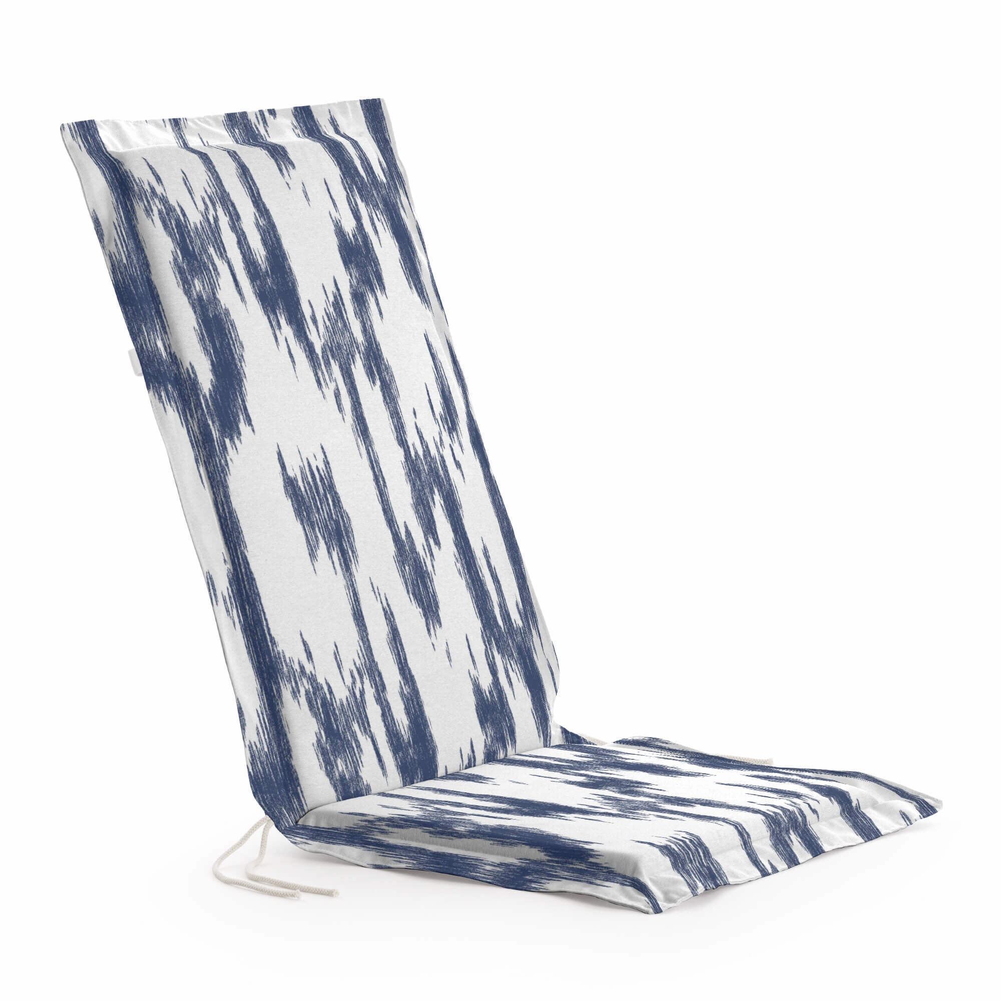 Coussin pour fauteuil de jardin Bleu et Blanc 101x53x4