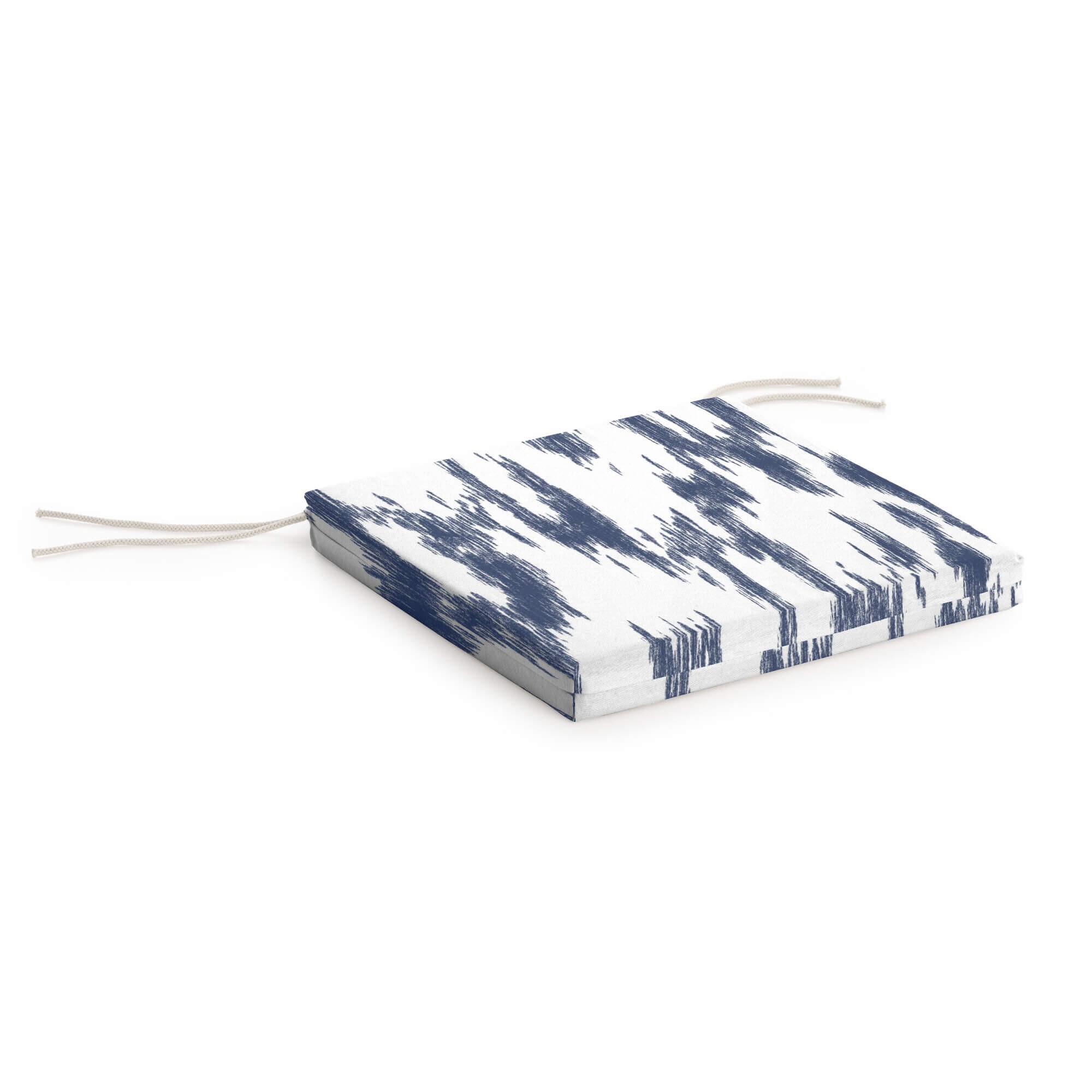 Coussin pour siège d'extérieur Bleu et Blanc 40x40x5