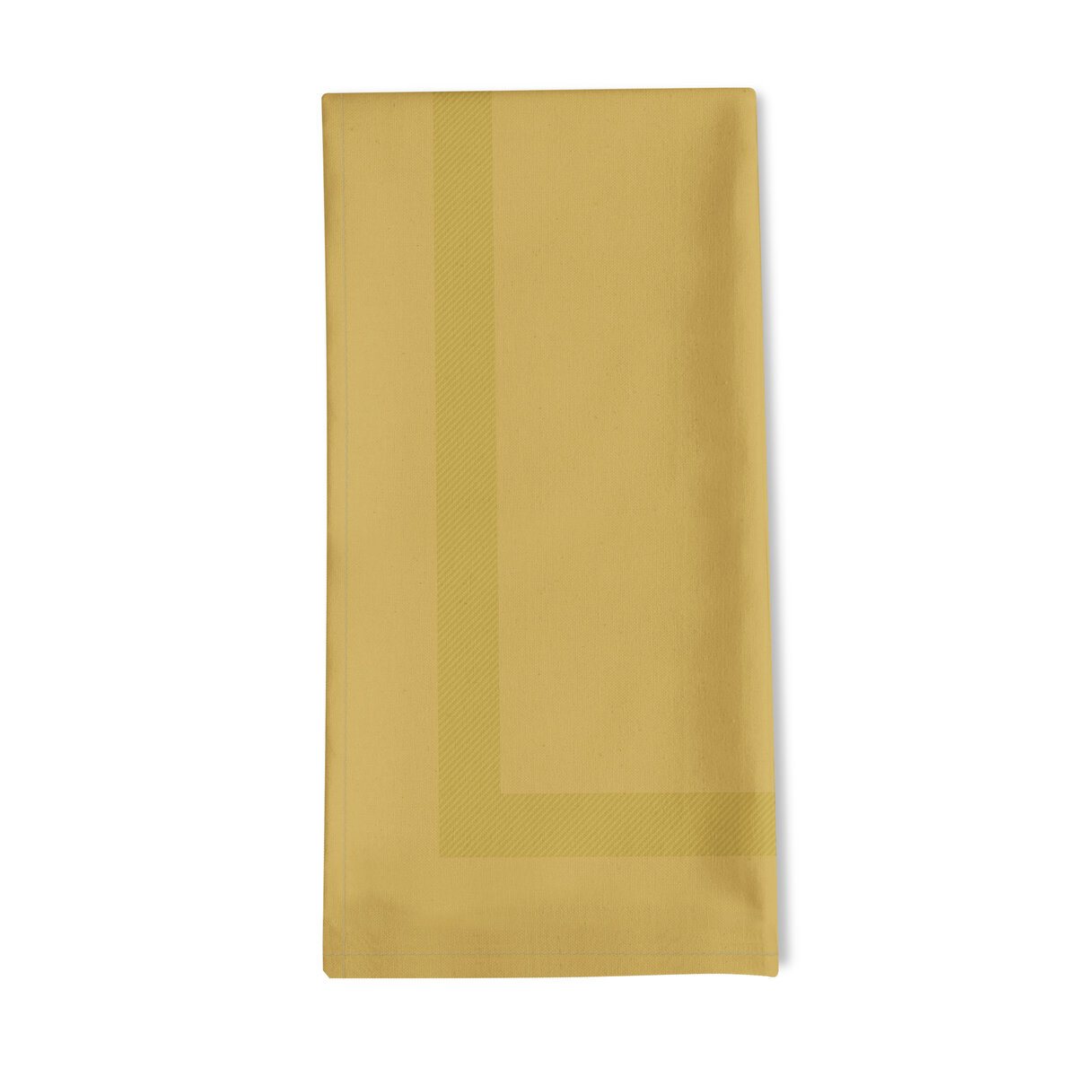 serviette de table coton jaune 50x55 cm
