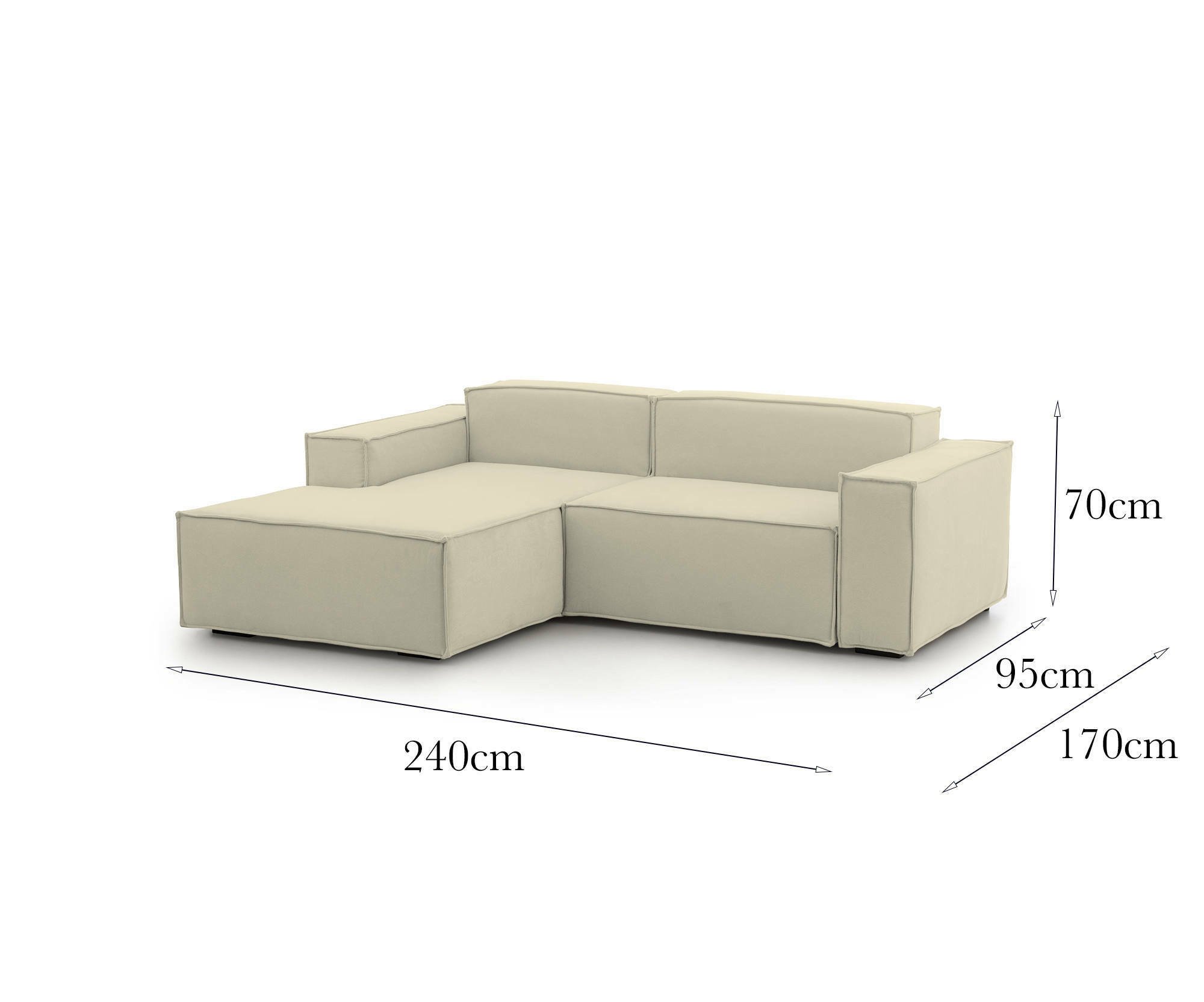 Canapé convertible Beige - Vue supplémentaire 2