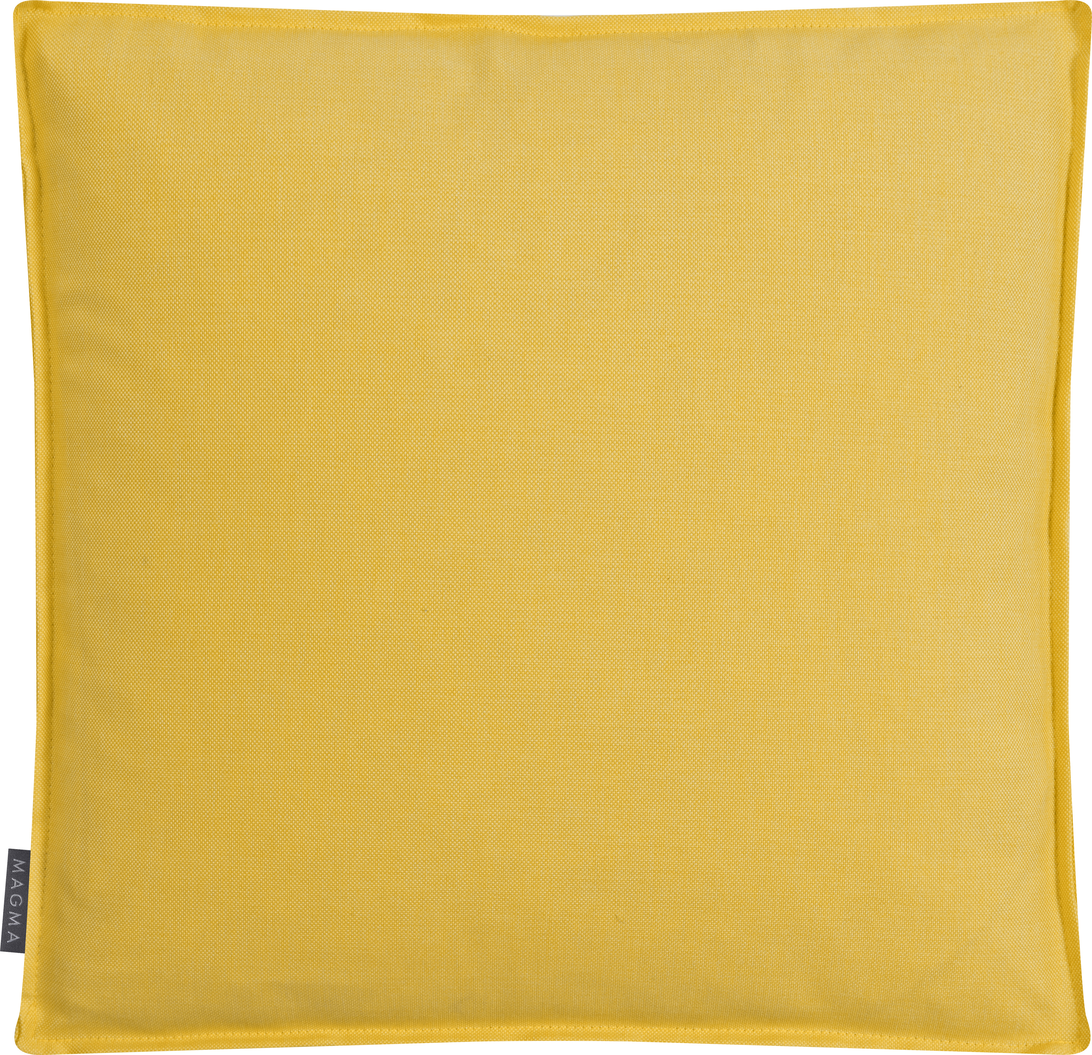 Housse de coussin box" pour assise jaune uni- 40x40x5 cm"