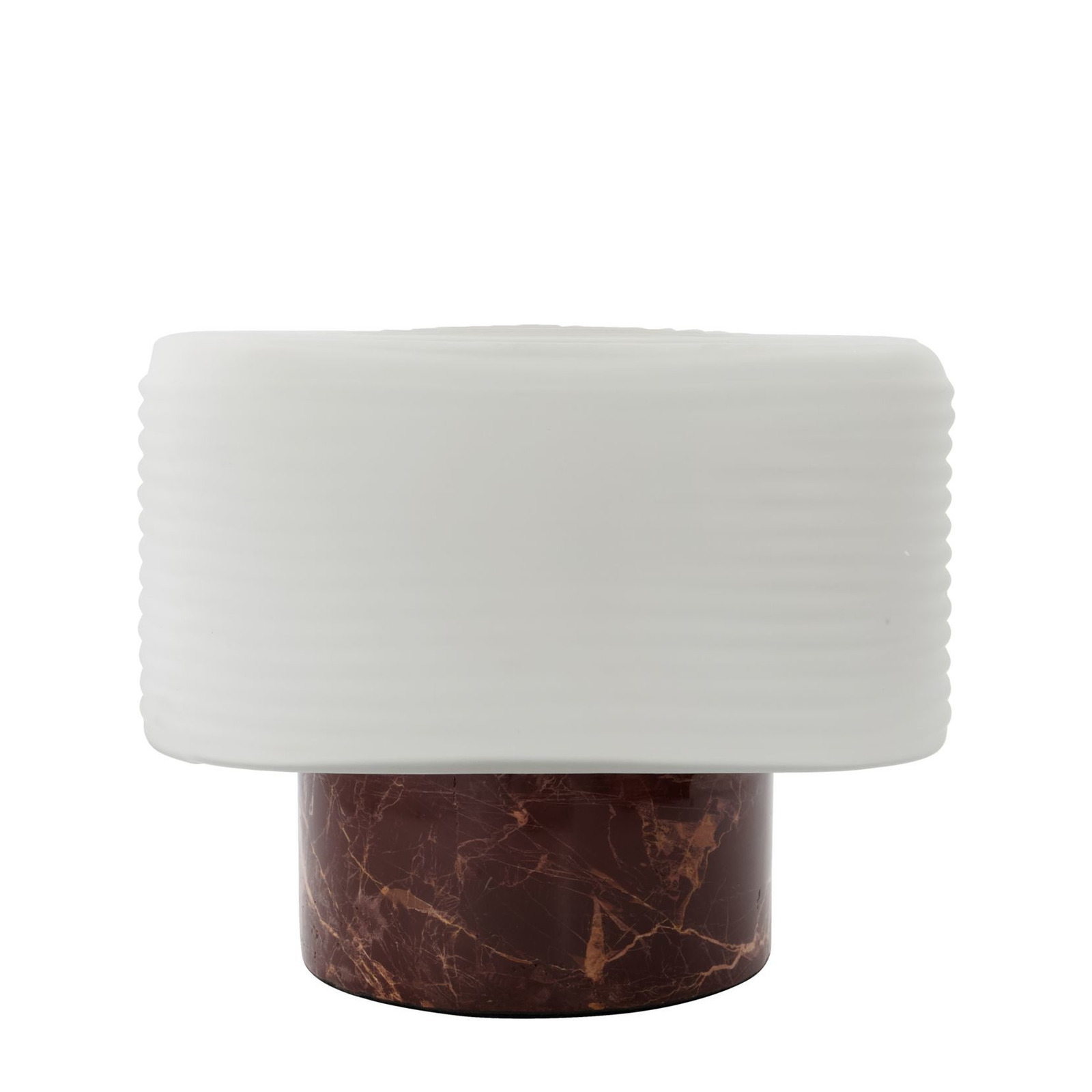 Lampe de table en marbre marron