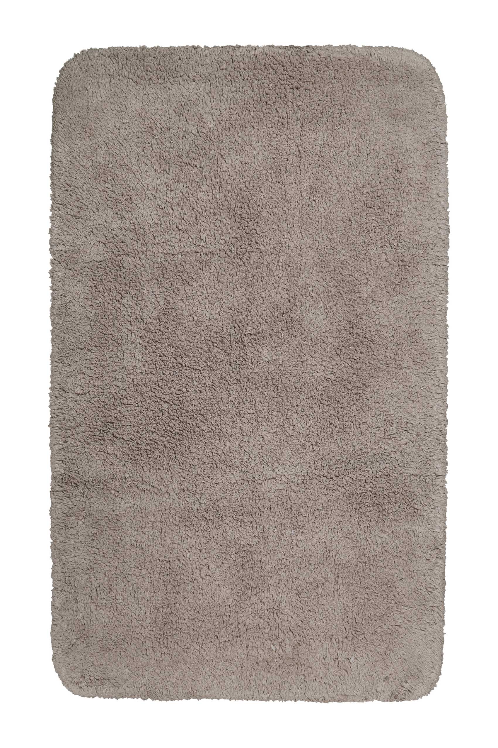 tapis de bain doux marron taupe coton 80x150