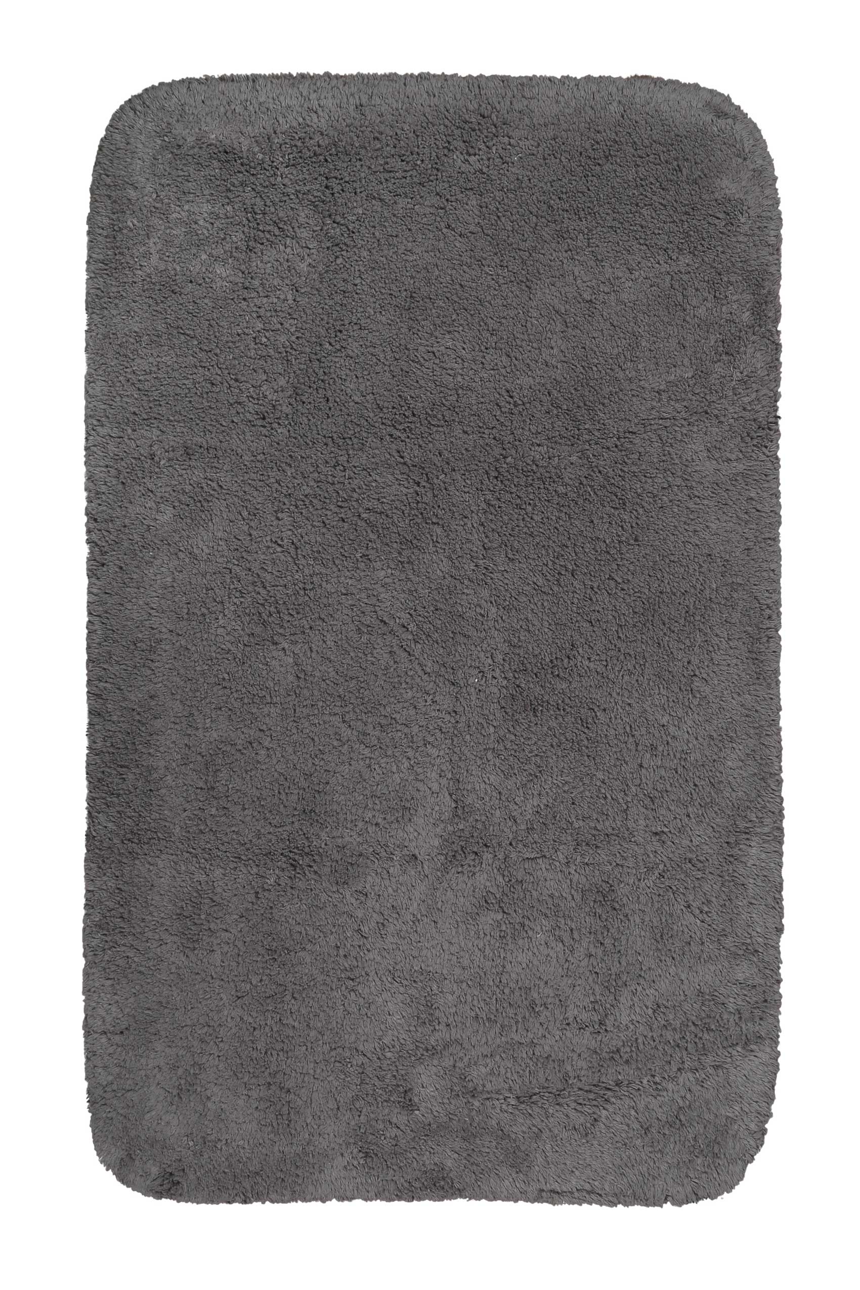 tapis de bain doux gris ardoise coton 80x150
