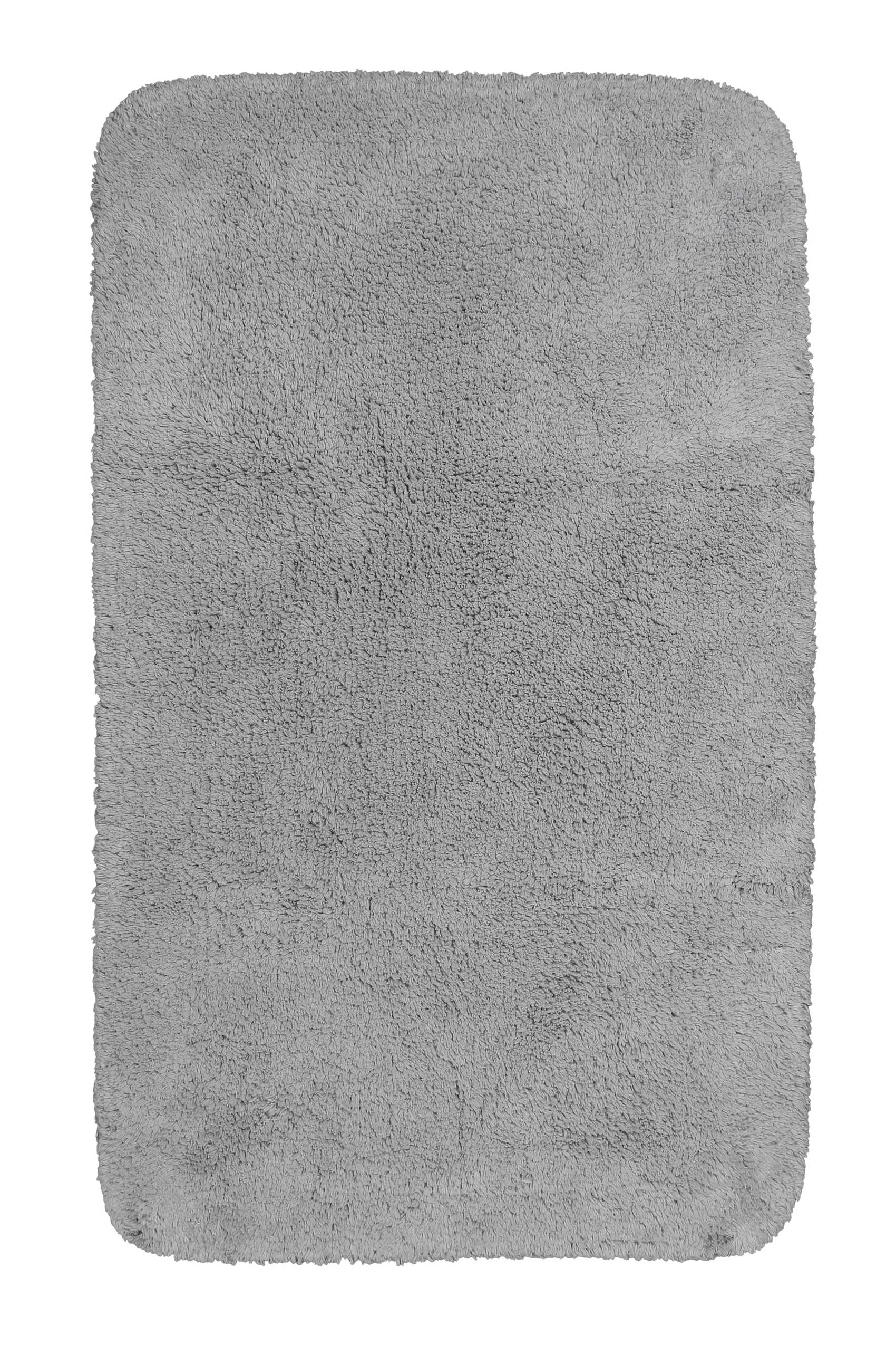 tapis de bain doux gris clair coton 80x150