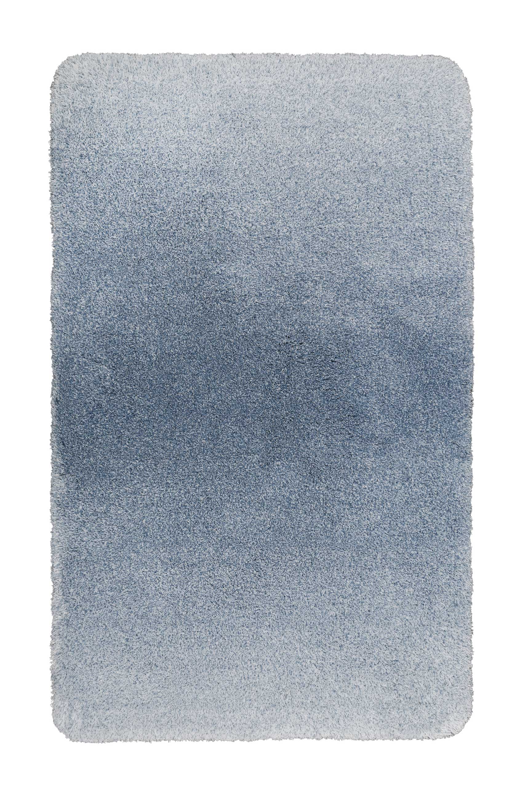 tapis de bain doux dégradé bleu 80x150