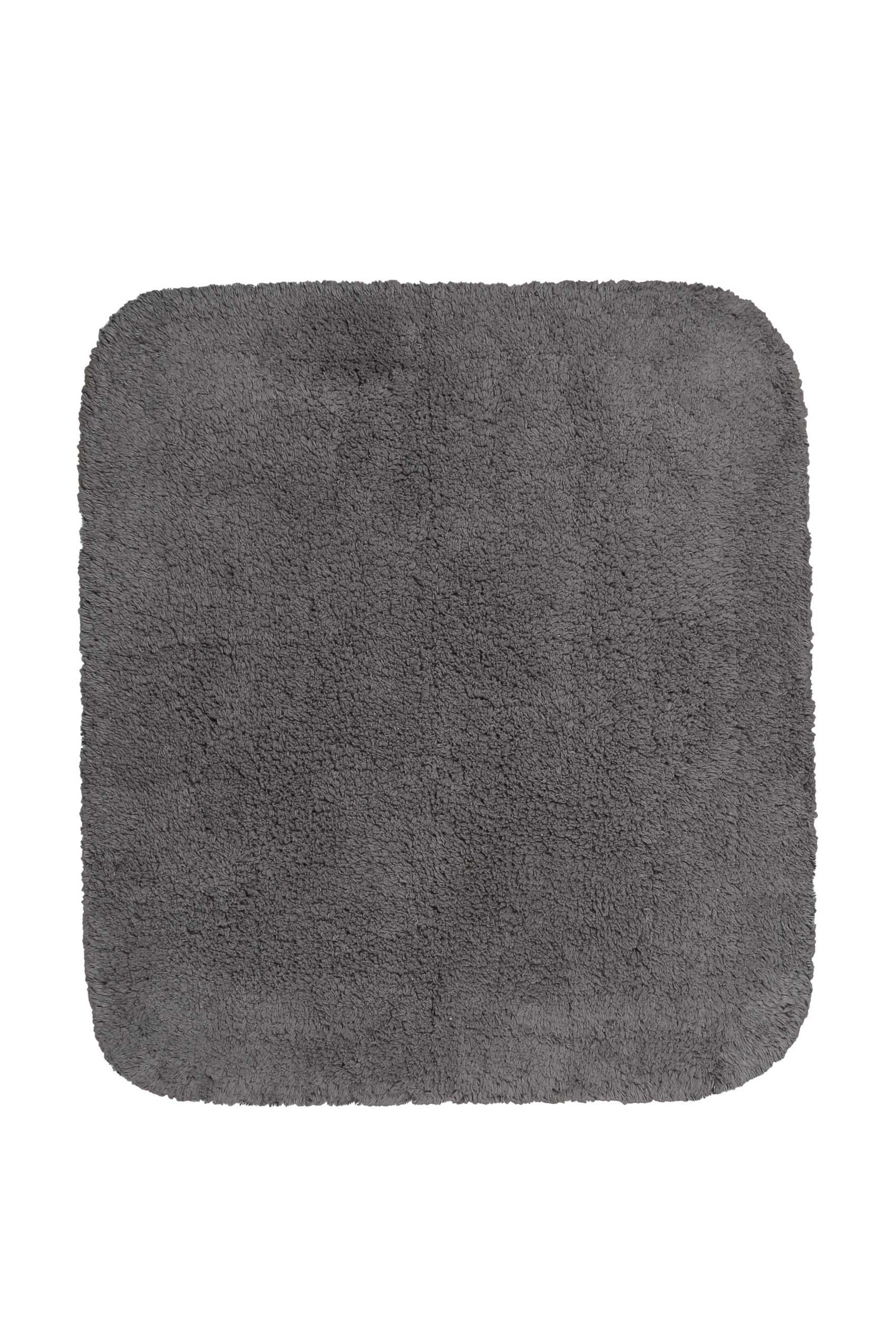 tapis de bain doux gris ardoise coton 55x65