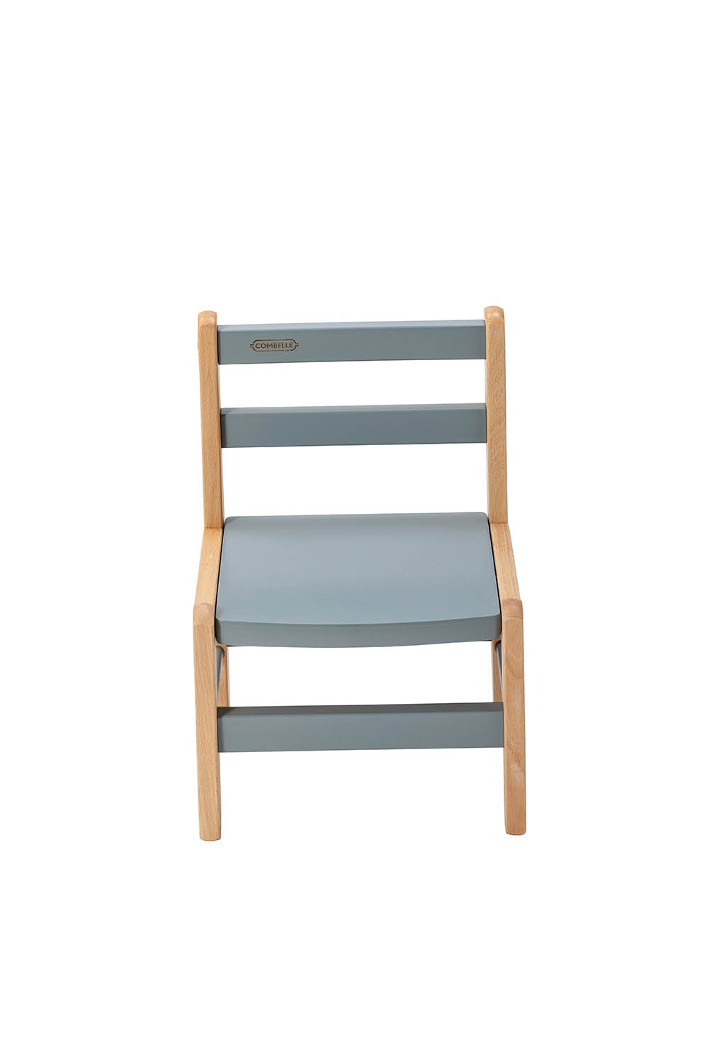 chaise enfant en bois hybride bleu gris
