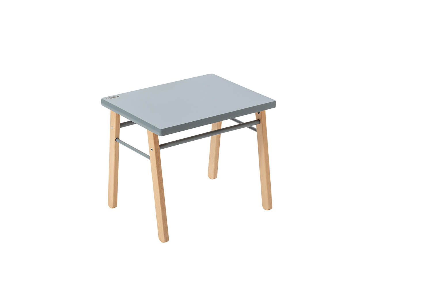 bureau enfant en bois hybride bleu gris 50x43x40cm