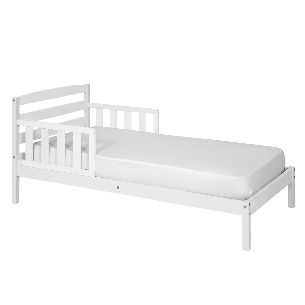 lit enfant bois massif blanc 70x140 cm