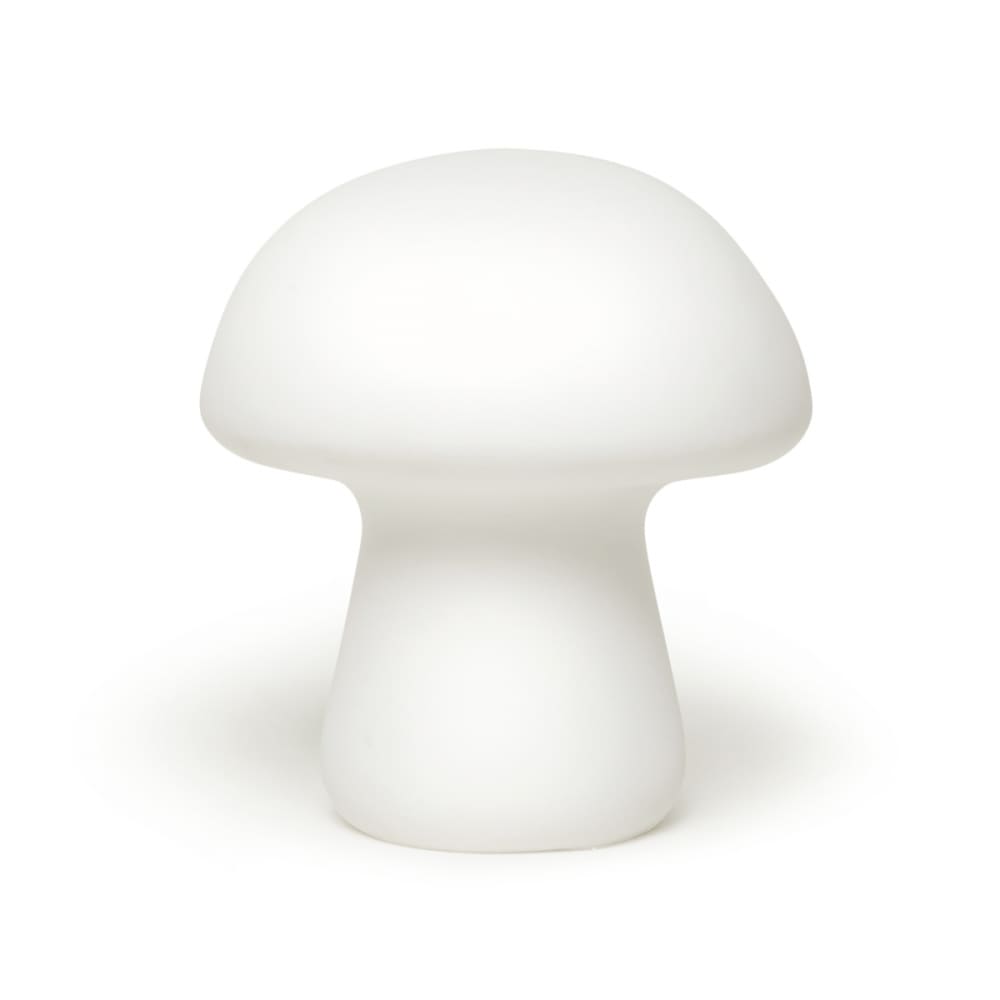 Lampe à poser h10cm champignon en porcelaine blanc