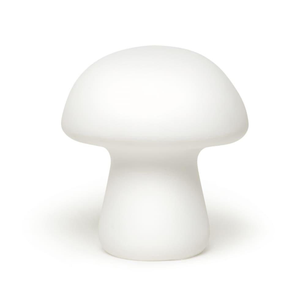 lampe à poser h10cm champignon porcelaine blanc