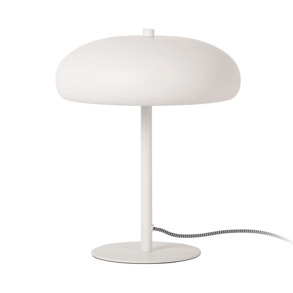 lampe de table h30cm shroom métal blanc