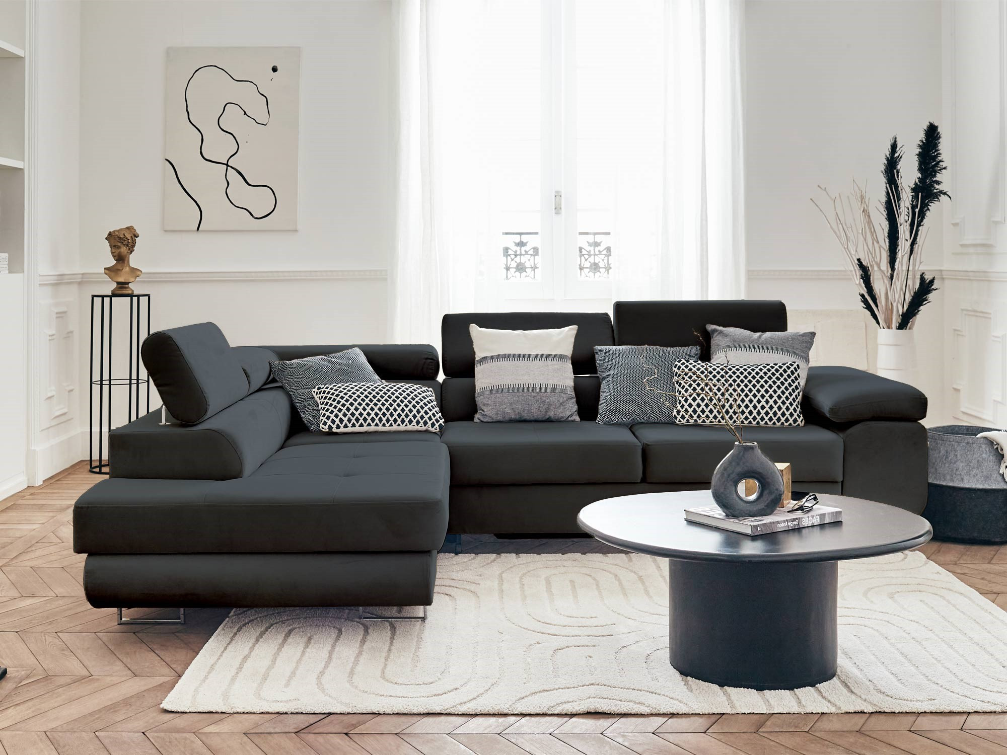 Produit similaire: pablo - Canapé velours côtelé Gris