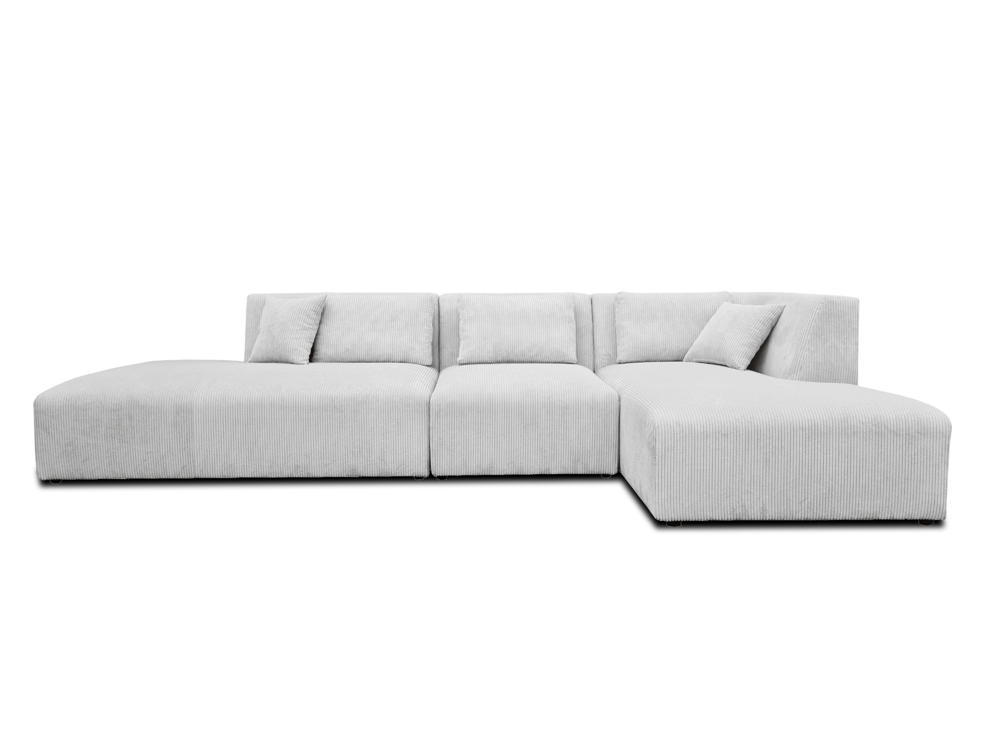 Canapé d'angle 7 places Gris Velours Design Confort